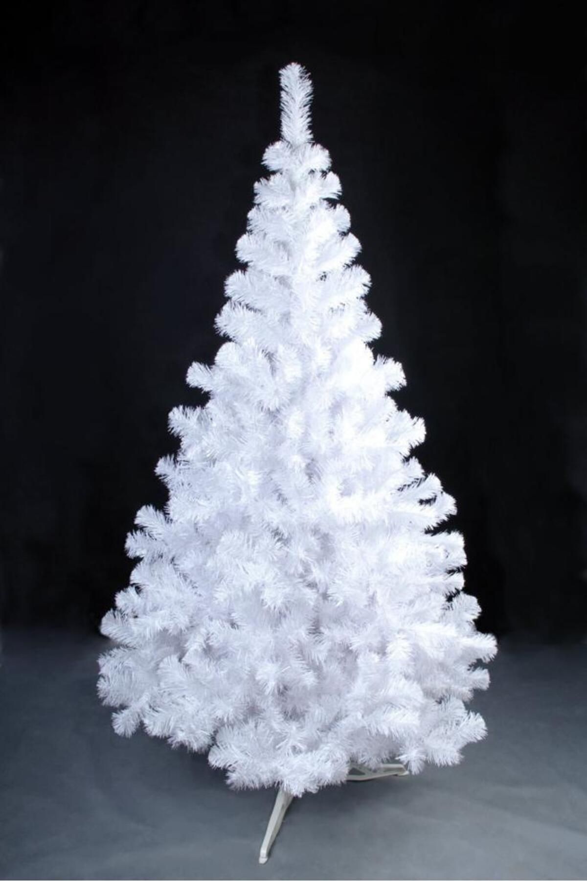 Winterfest Beyaz Yılbaşı Çam Ağacı 150 cm 300 Gür Dal Demir Ayaklı