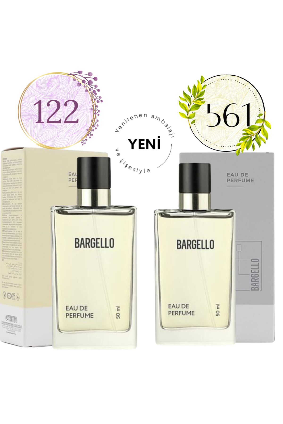Bargello 561 Fresh Edp 50 ml Erkek Parfüm +122 Oriental Edp 50 ml Kadın Parfüm 192561122
