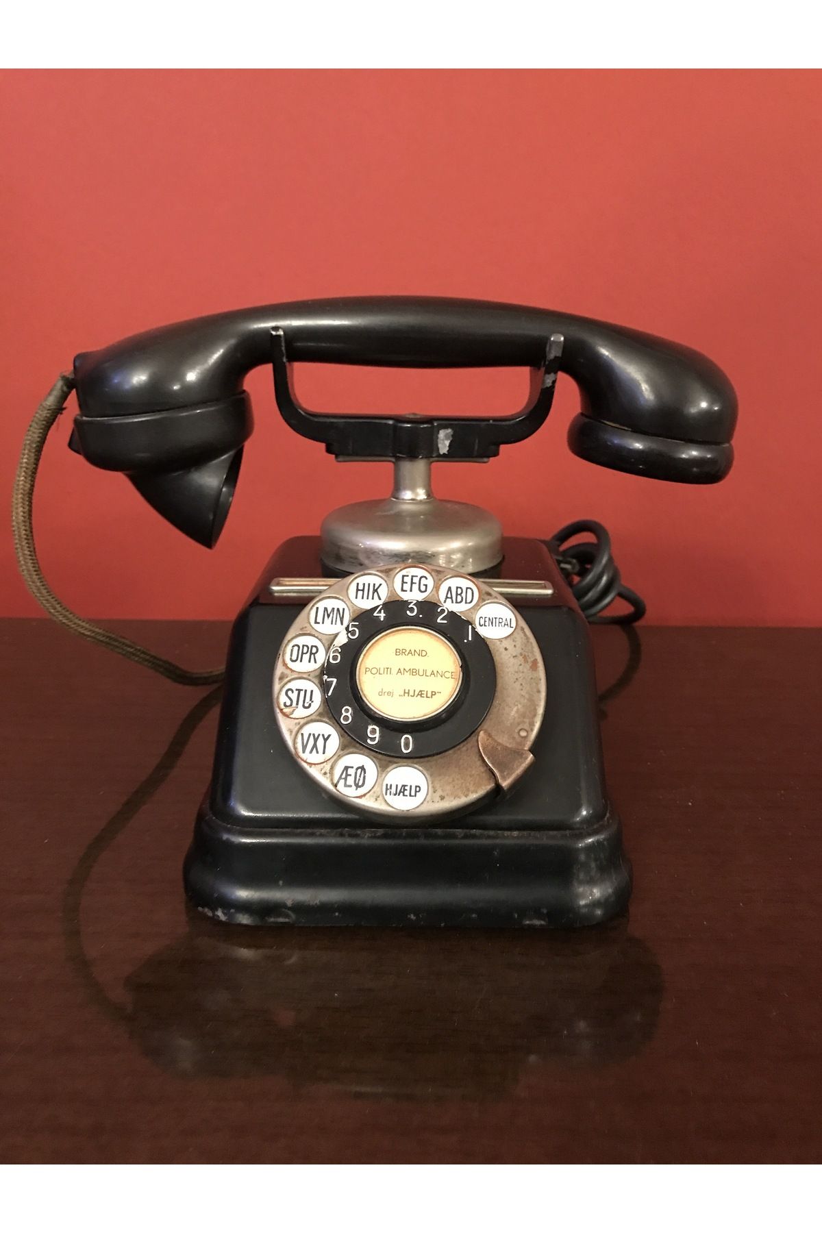 tayfuntufan antika koleksiyon 1920’s kjobenhavns danimarka çevirmeli antika telefon