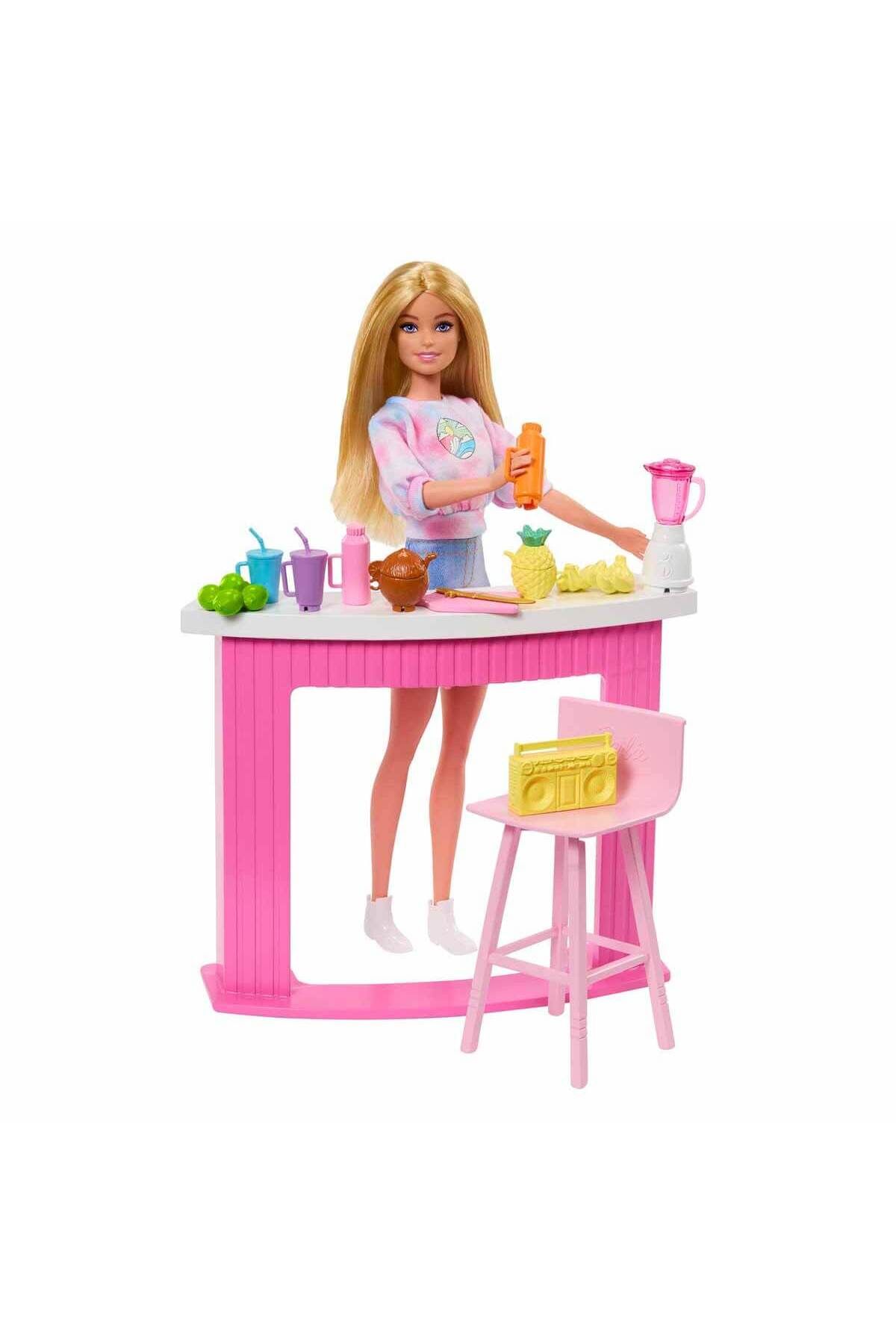 Barbie 'nin İçecek Standı Aksesuarları HPT51 - Smoothie Bar
