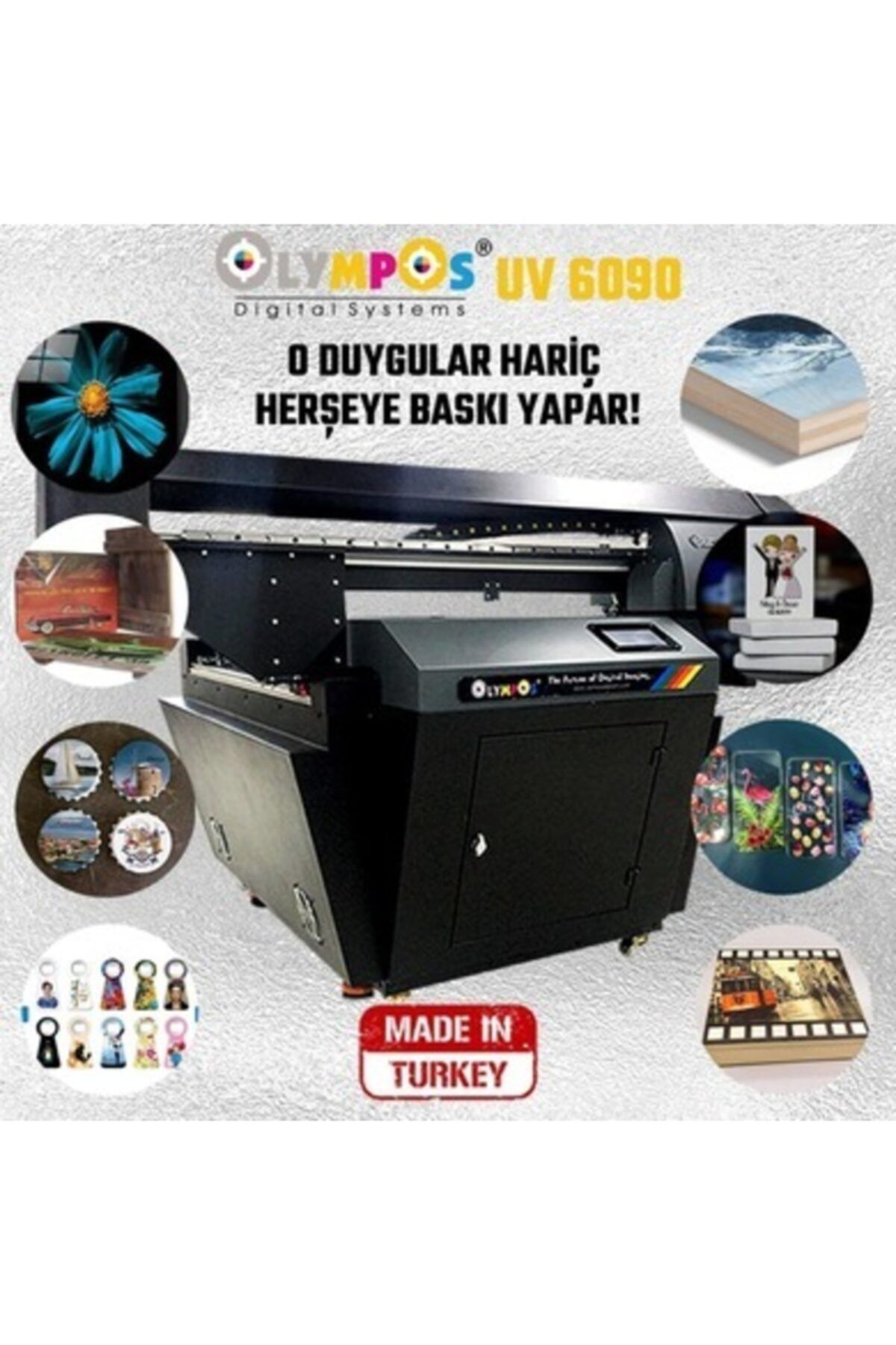 uvbaskı Olympos Uv Flatbed 60x90 Dijital Baskı Makinesi