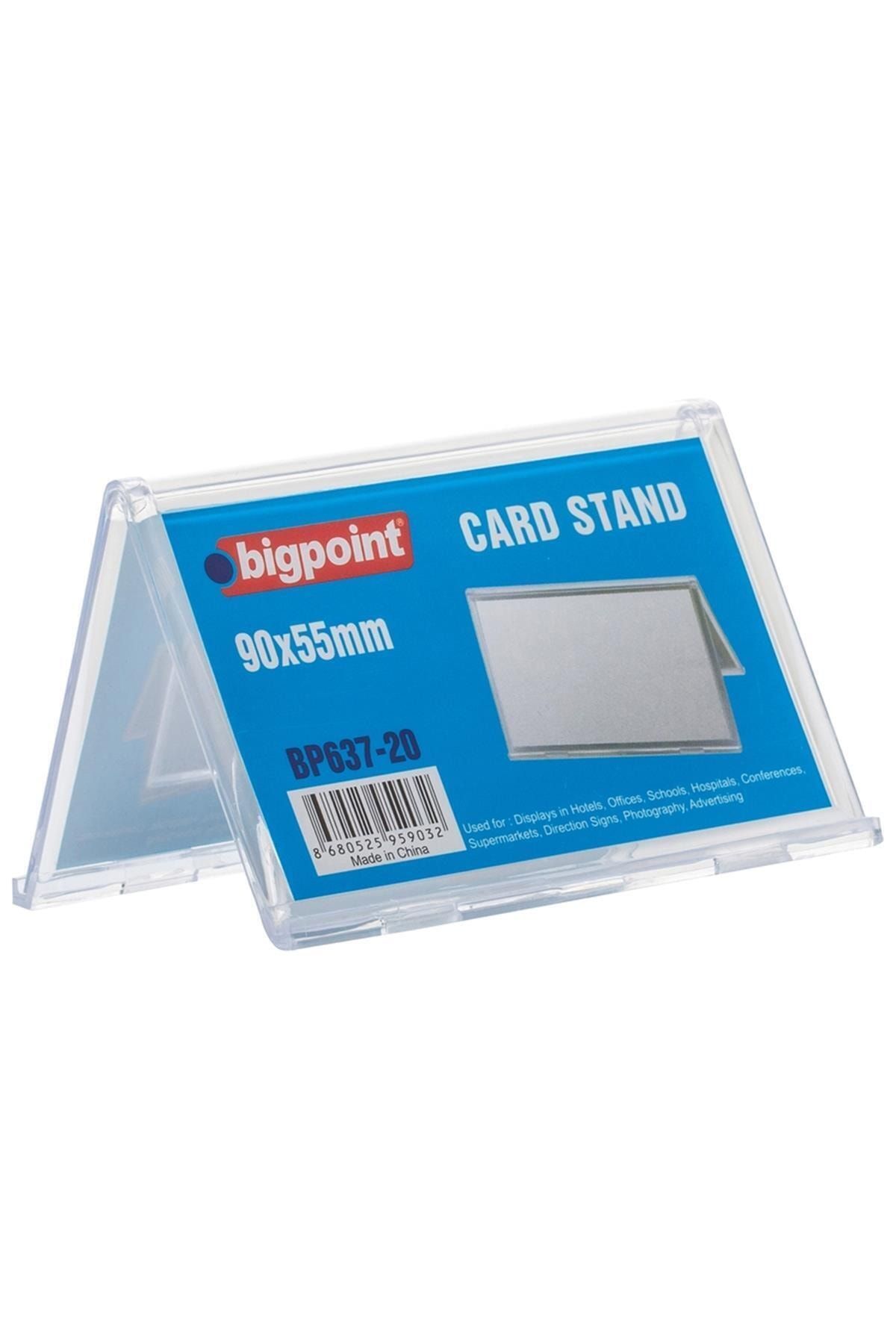 Bigpoint Beyaz Çift Taraflı Kart Standı 90x55mm