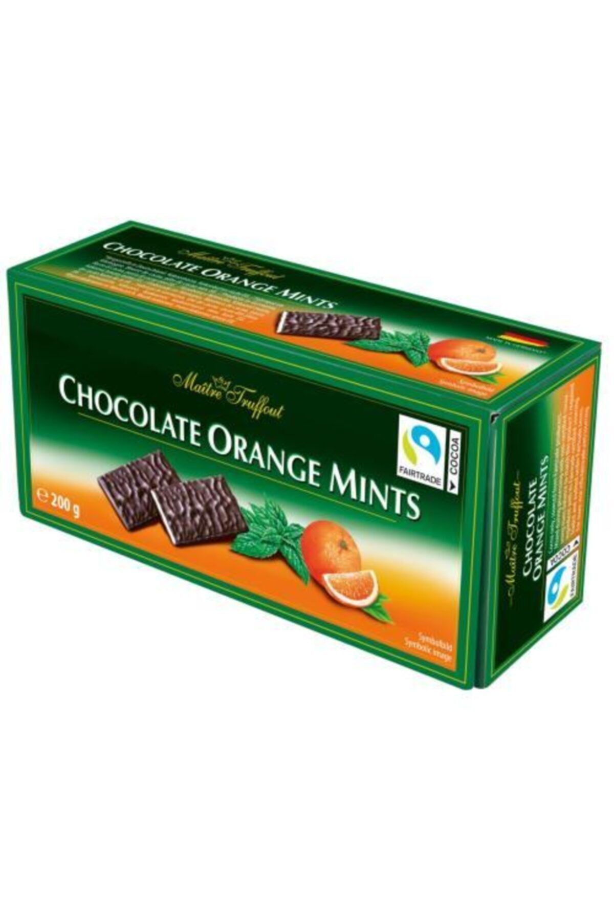 Chocolate Maıtre Truffout Ince Orange Mint Portakallı Naneli Çikolata Thin