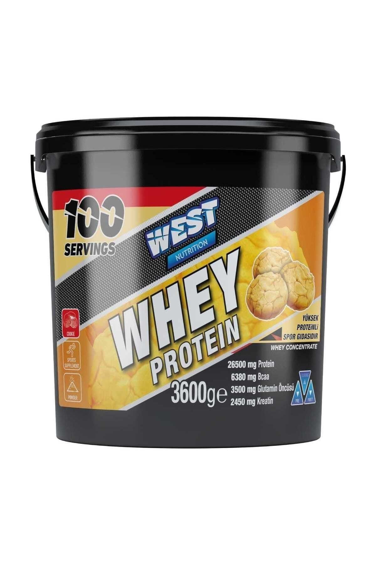 West Nutrition Whey Protein Tozu 3600 Gr 100 Servis Kurabiye Aromalı