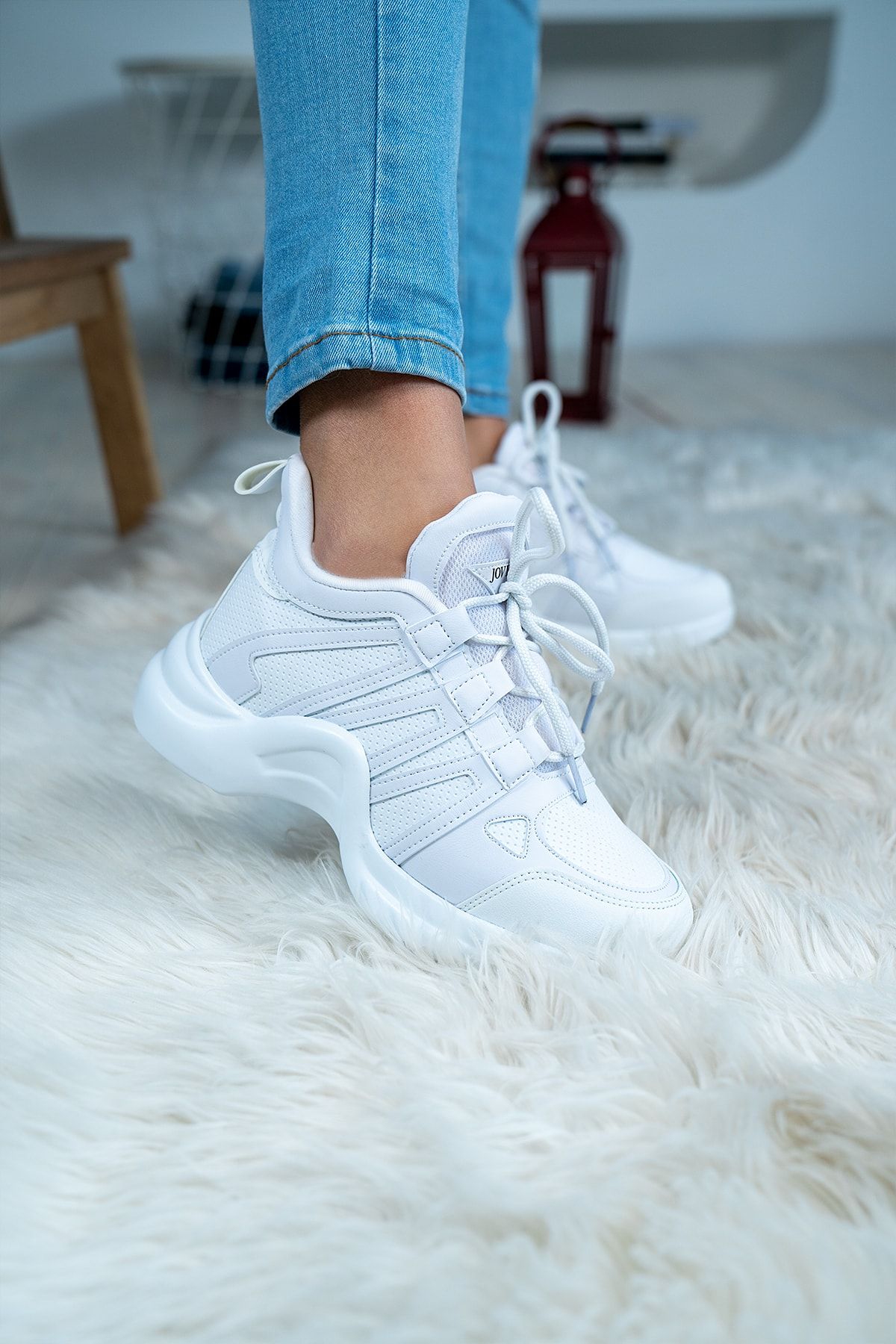 Bartrobel Kadın Günlük Spor Sneaker Ayakkabı Beyaz