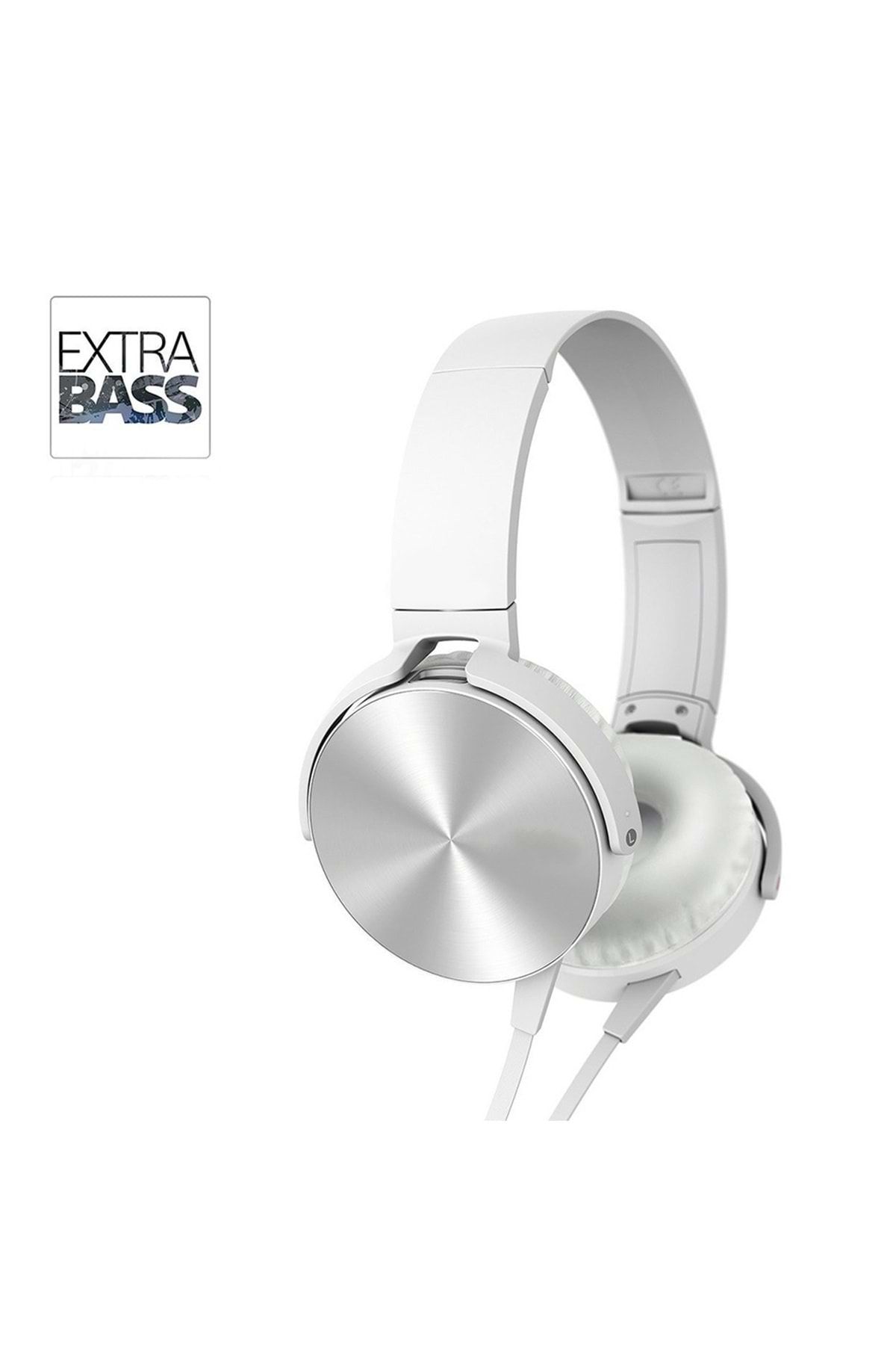 Shotex Samsung Galaxy Z Fold2 Cep Telefonu Uyumlu Beyaz Mikrofonlu Kulaküstü Extra Bass Kulaklık