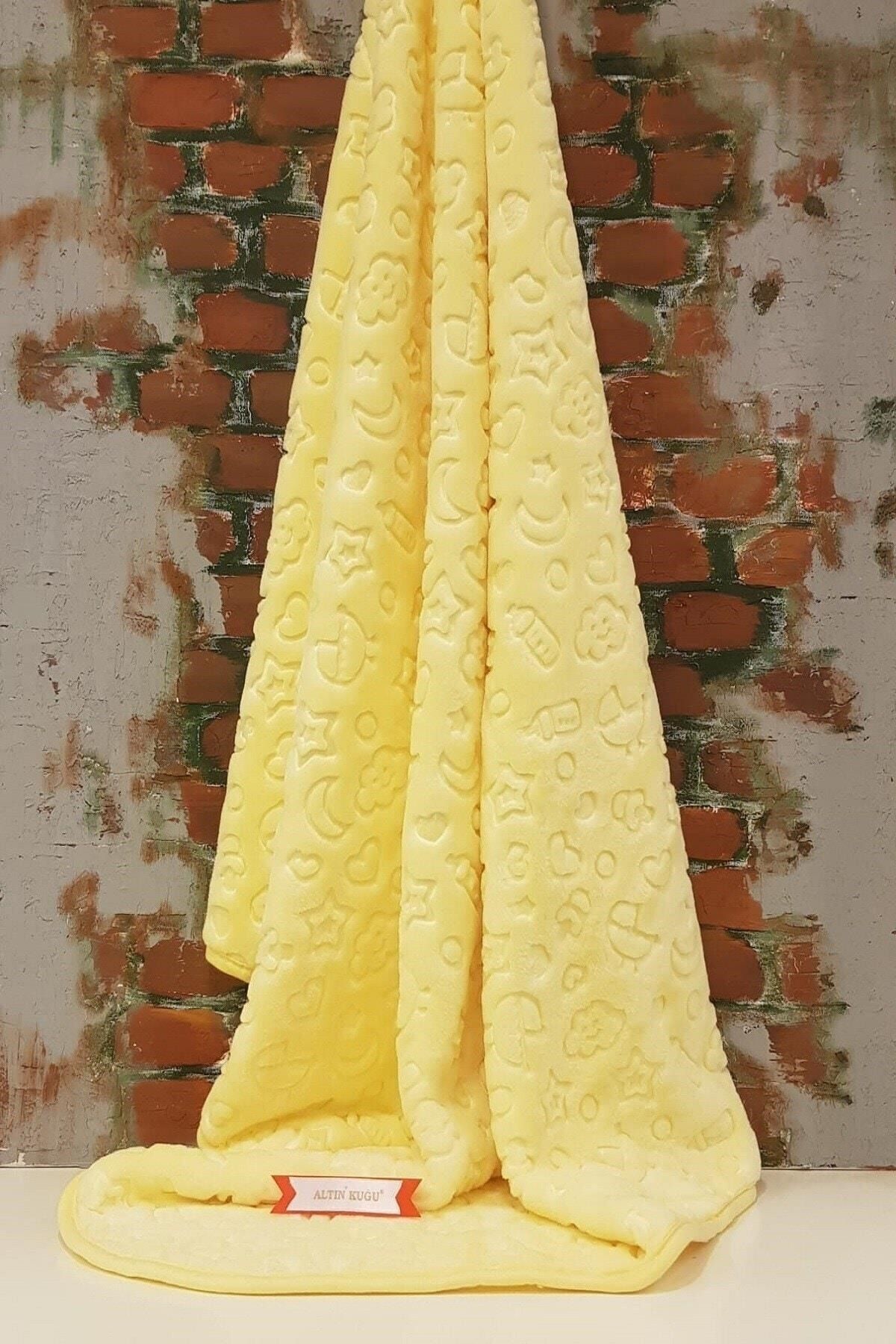 Özdilek Embos Bebek Battaniyesi-sarı