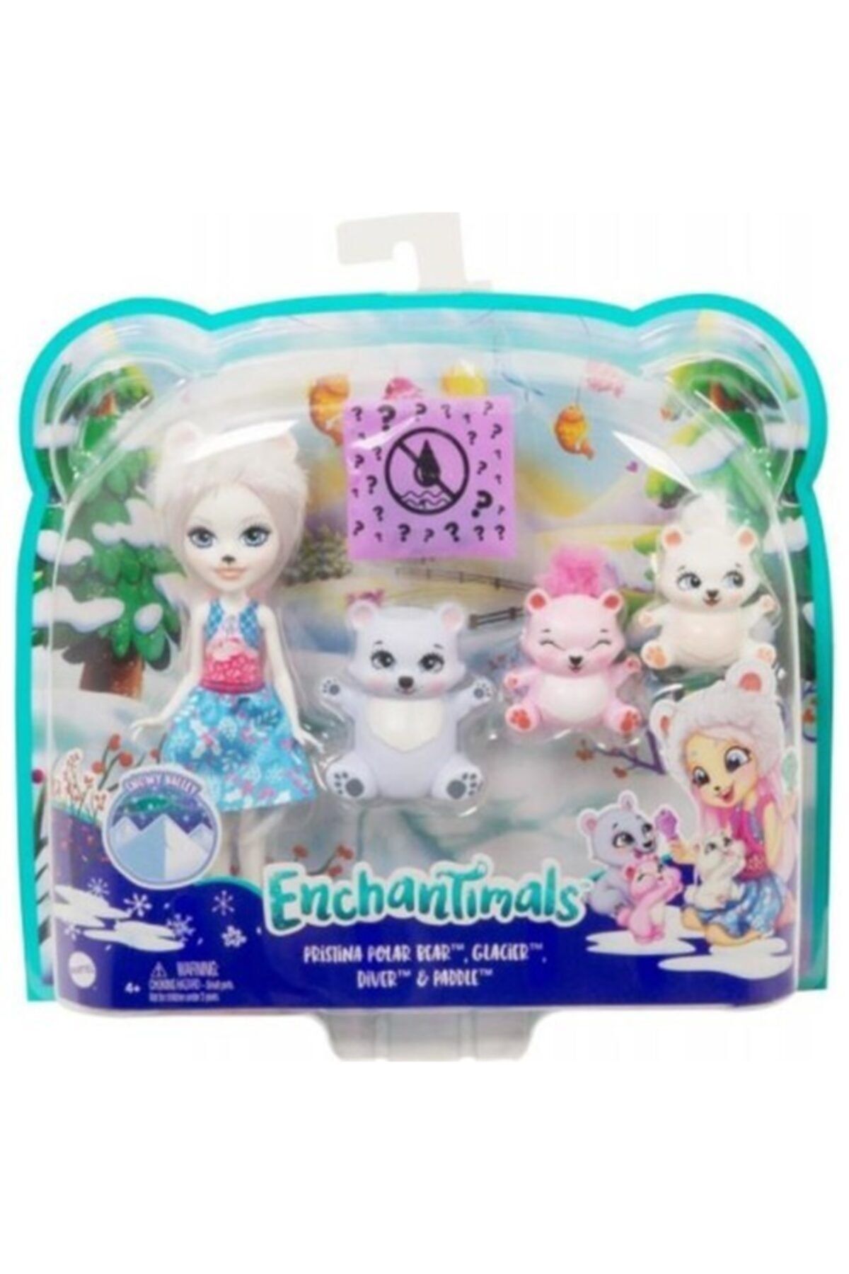 Enchantimals Aile Serisi Pristina Polar Bear Gjx47 Mattel