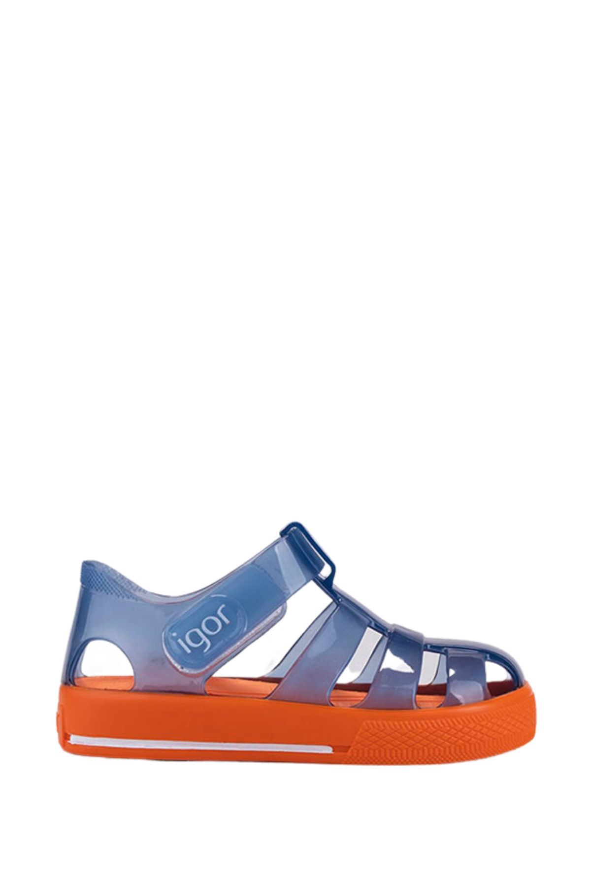 IGOR S10270 Star Bicolor Çocuk Mavi Turuncu Sandalet