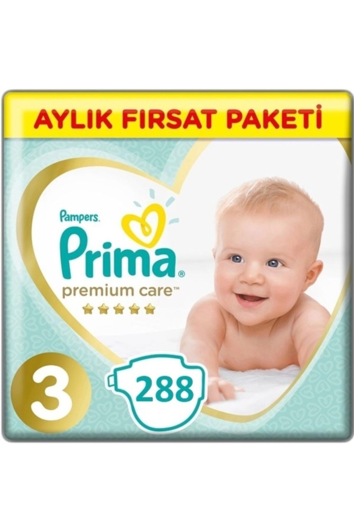 Prima Premium Care 3 Numara Bebek Bezi 6-10 kg 144 Adet