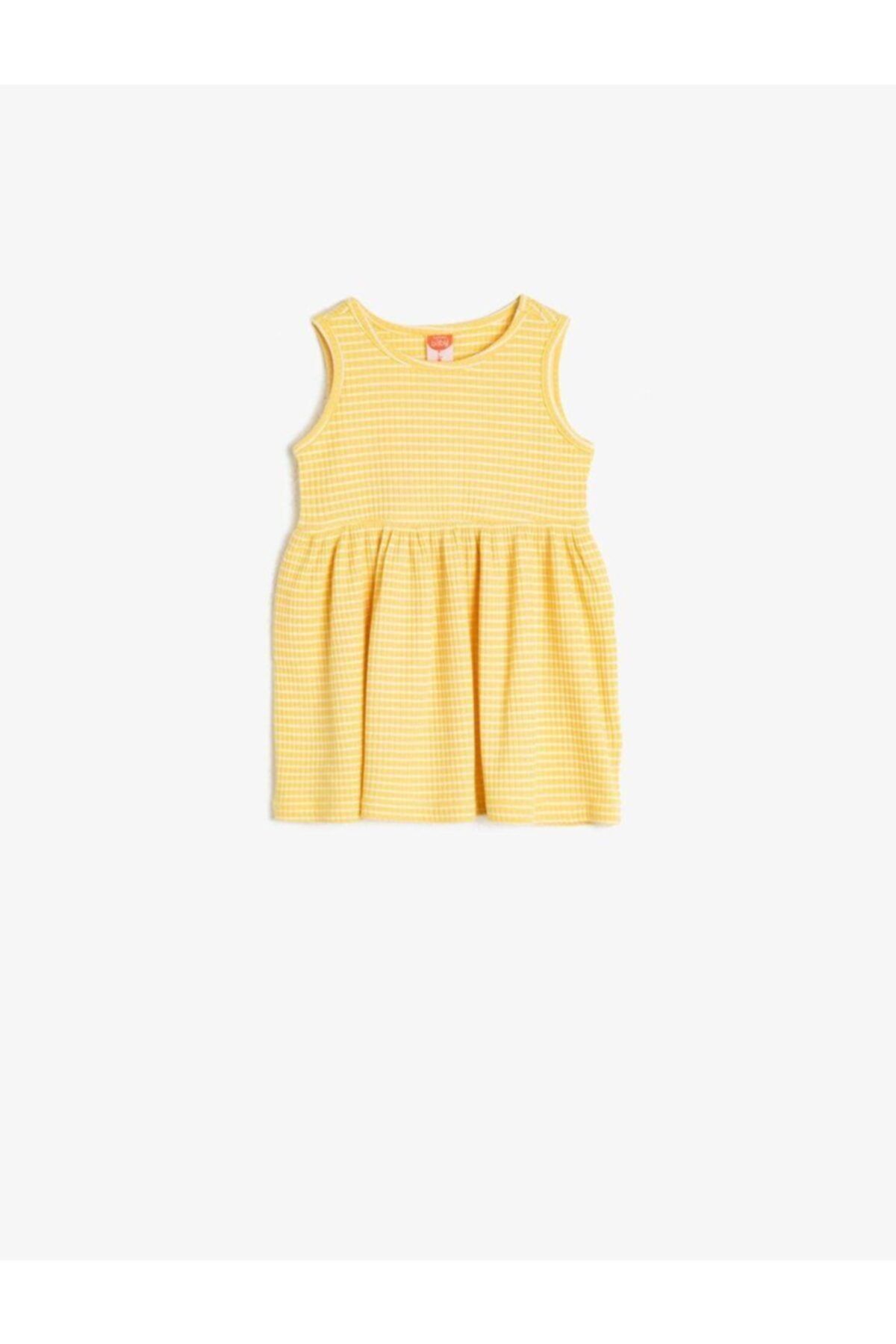 Koton Kız Bebek Sarı Elbise