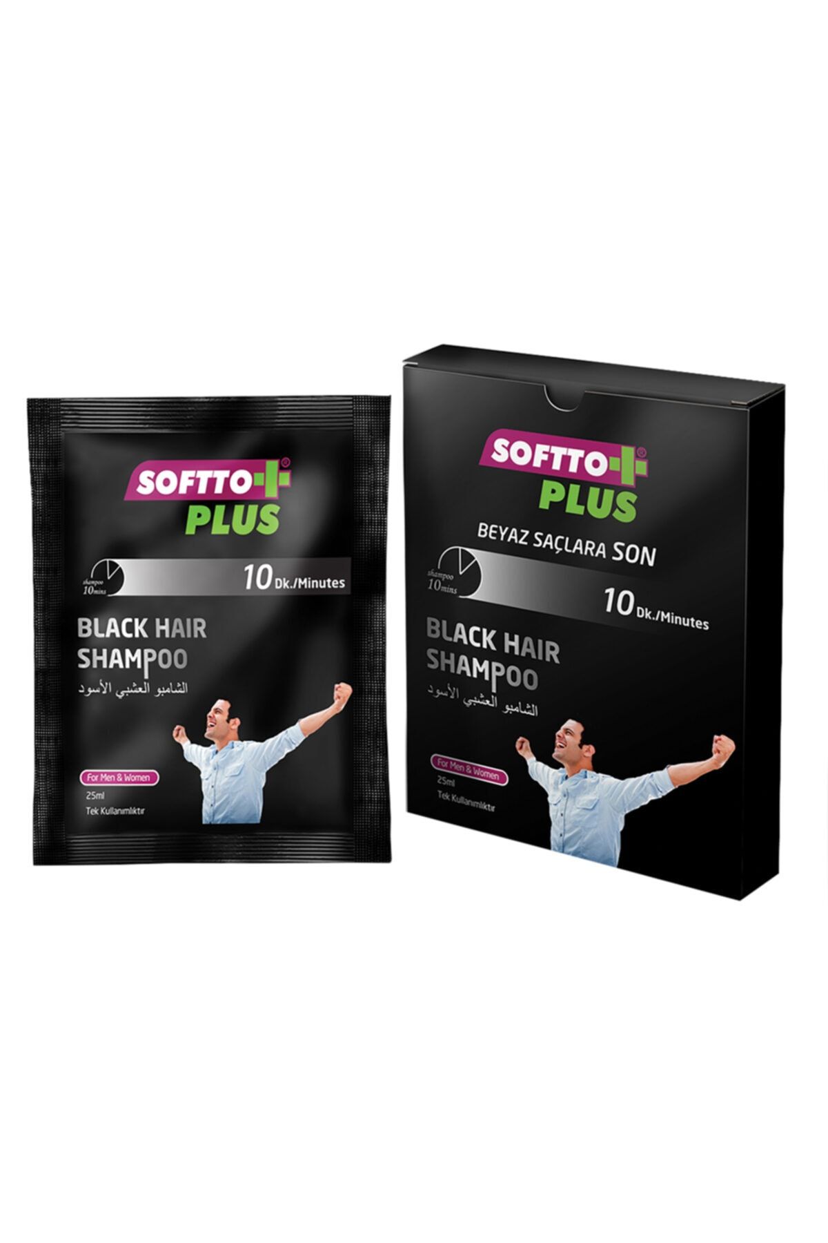 Softto Plus Saç Siyahlaştırıcı Tek Kullanımlık 25 ml