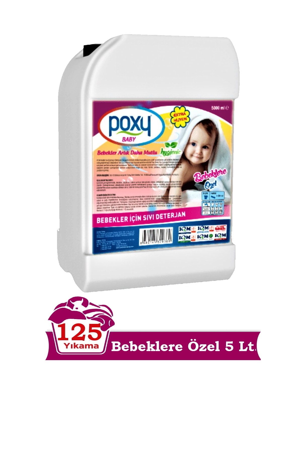 Poxy Bebeklere Özel Sıvı Çamaşır Deterjanı 5 lt