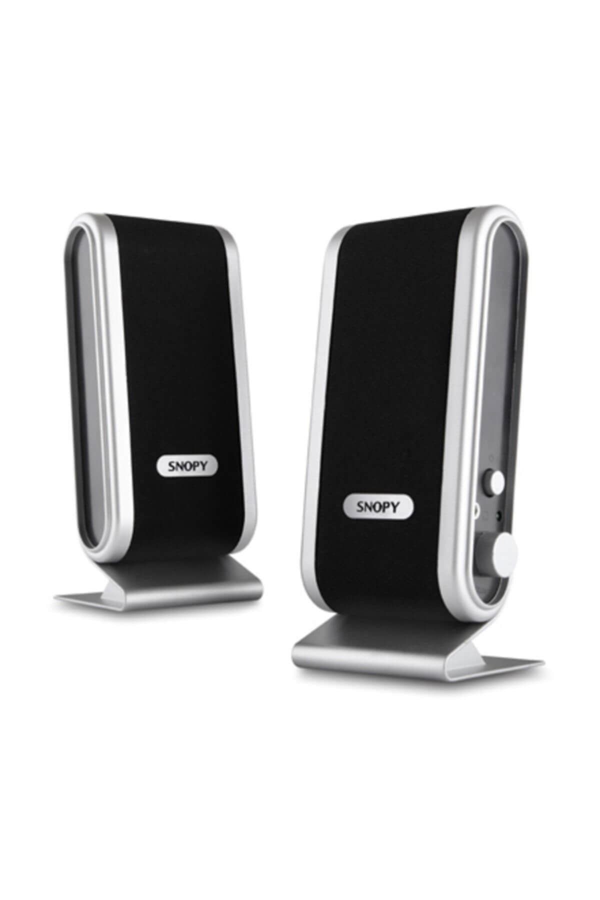Snopy 2.0 Siyah/Gümüş Lcd İnce Tasarım USB Speaker