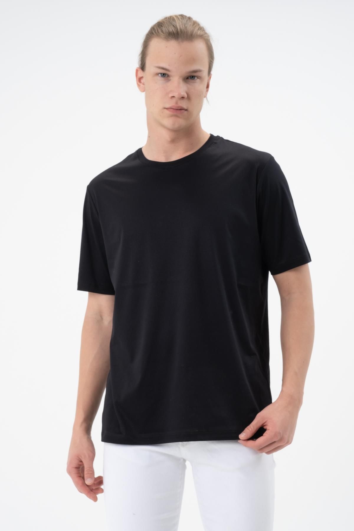 Rich Erkek Tişört Merserize T-shirt Oversize Tshirt