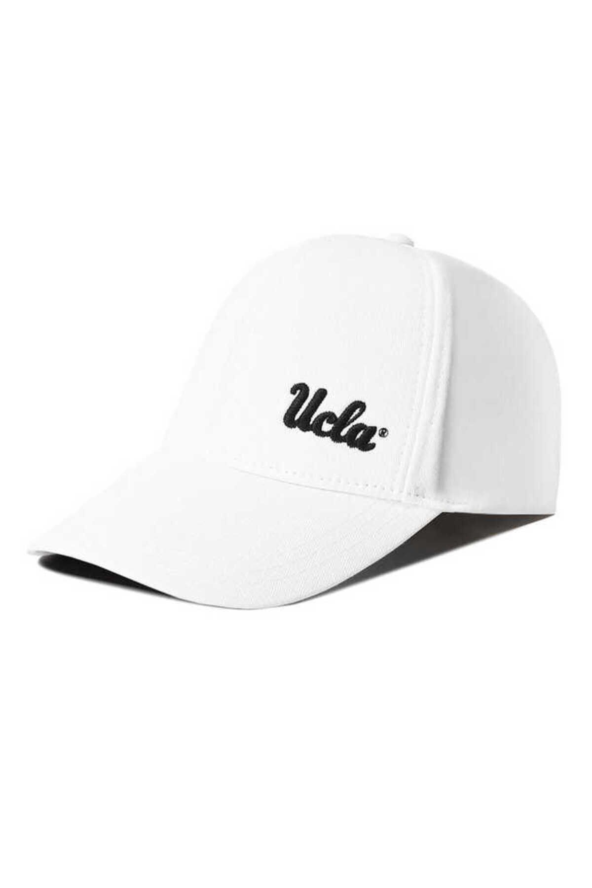 Ucla Jenner Beyaz Baseball Cap Nakışlı Şapka