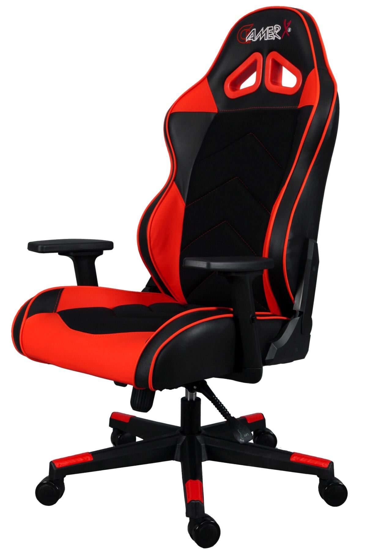 GAMER-X X Serisi Kumaş Oyuncu Koltuğu Kırmızı/siyah