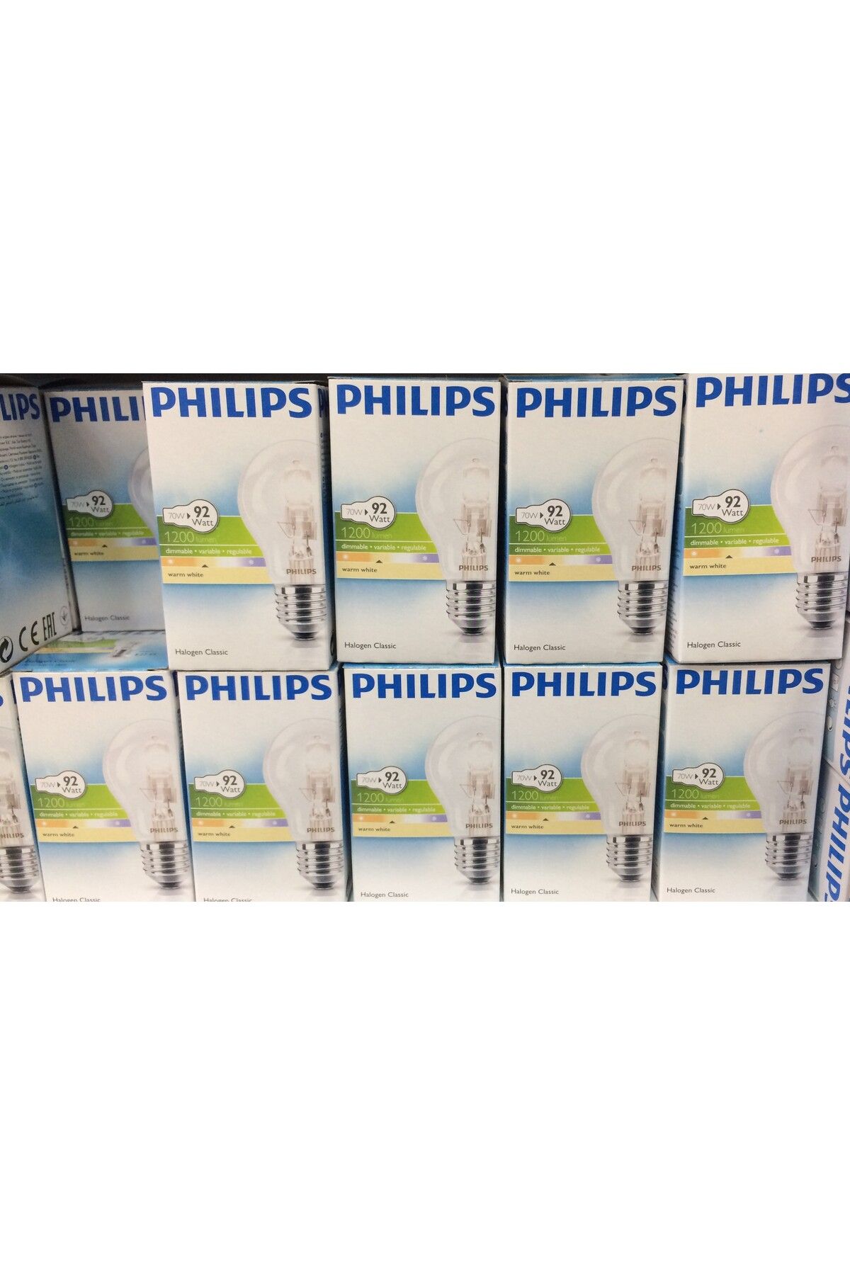 Philips 92W HALOJEN AMPUL E27-KLASİK AMPUL DİMMERLENİR-1 ADET