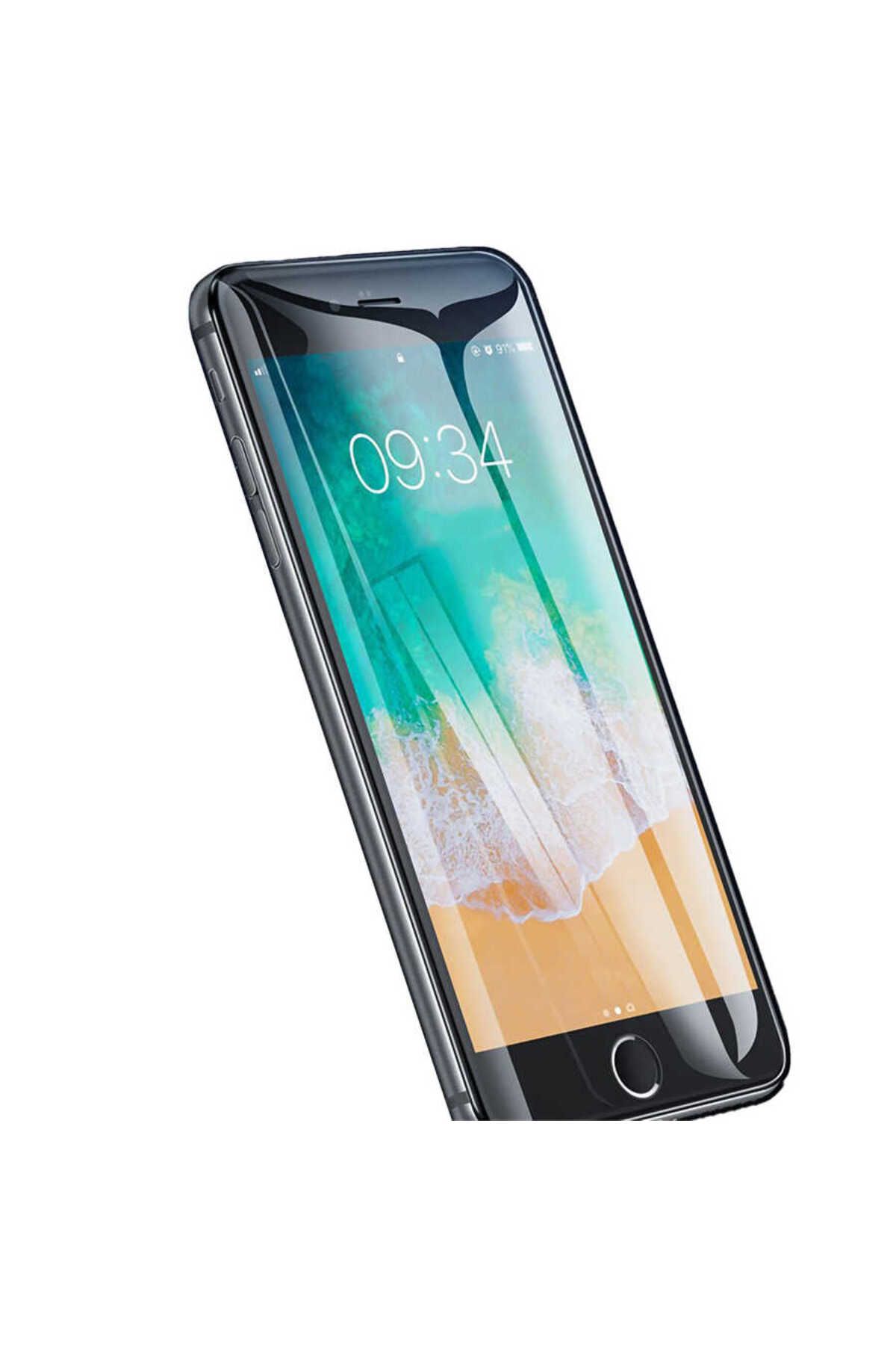GRABONO Apple iPhone SE 2022 Uyumlu Ekranı Tam Kaplayan Seramik Ekran Koruyucu Siyah