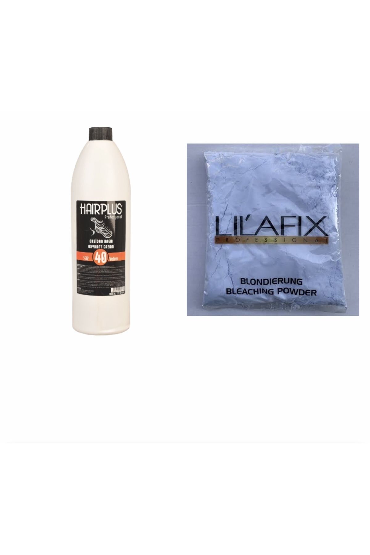Lilafix 500 gr mavi toz saç açıcı + 1 litre oksidan