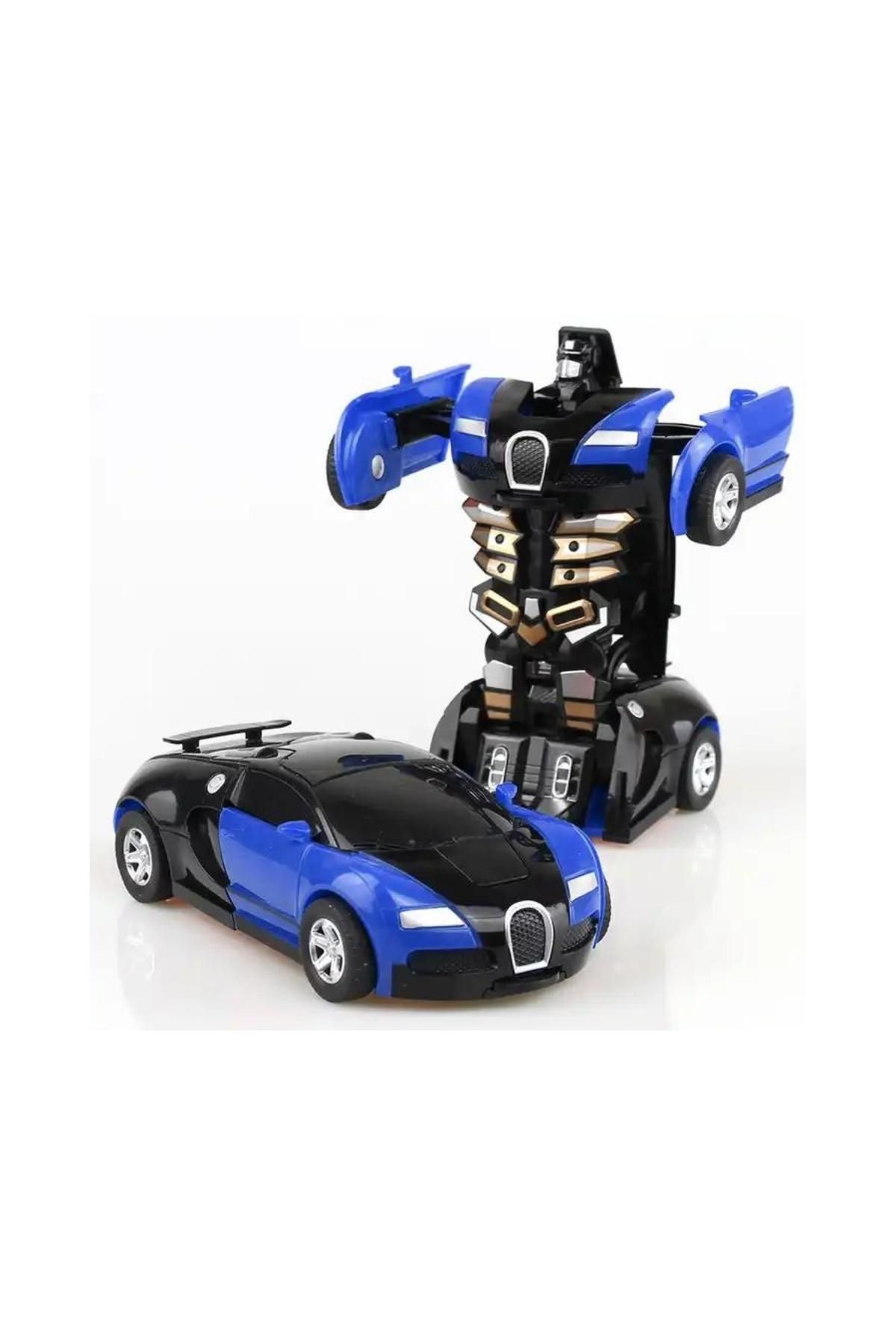 layfhex Transformers Oyuncak Araba Bumblebee Robota Dönüşebilen Mavi