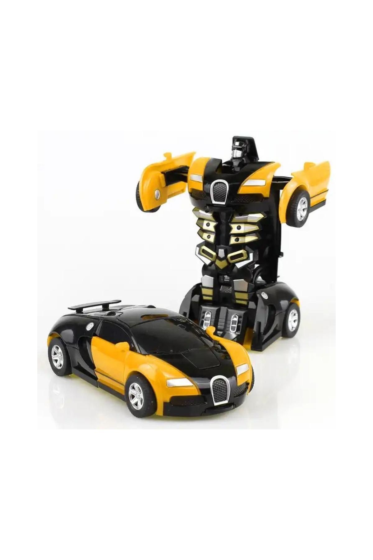 layfhex Transformers Oyuncak Araba Bumblebee Robota Dönüşebilen Sarı