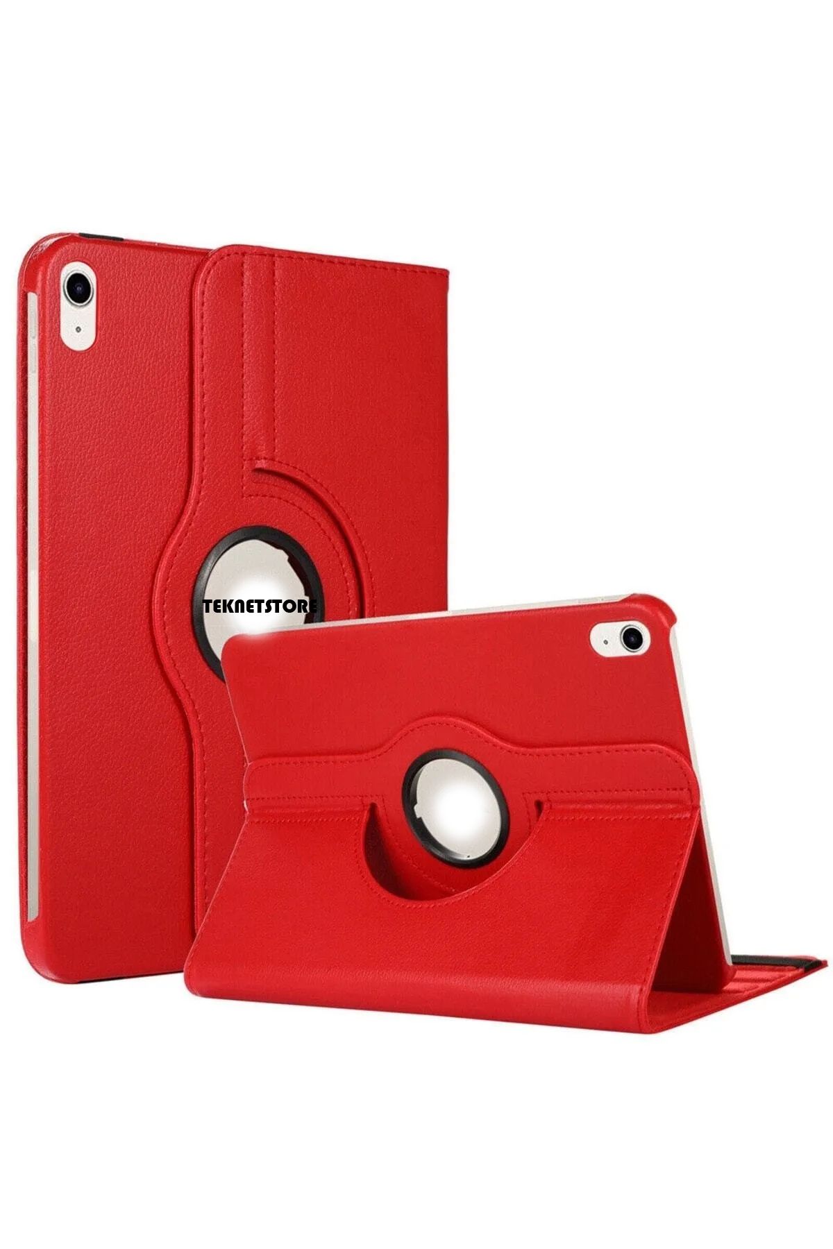 TEKNETSTORE Huawei Matepad Air 11.5'' Kılıf 360°dönebilen Deri Leather New Style Cover Case Kırmızı