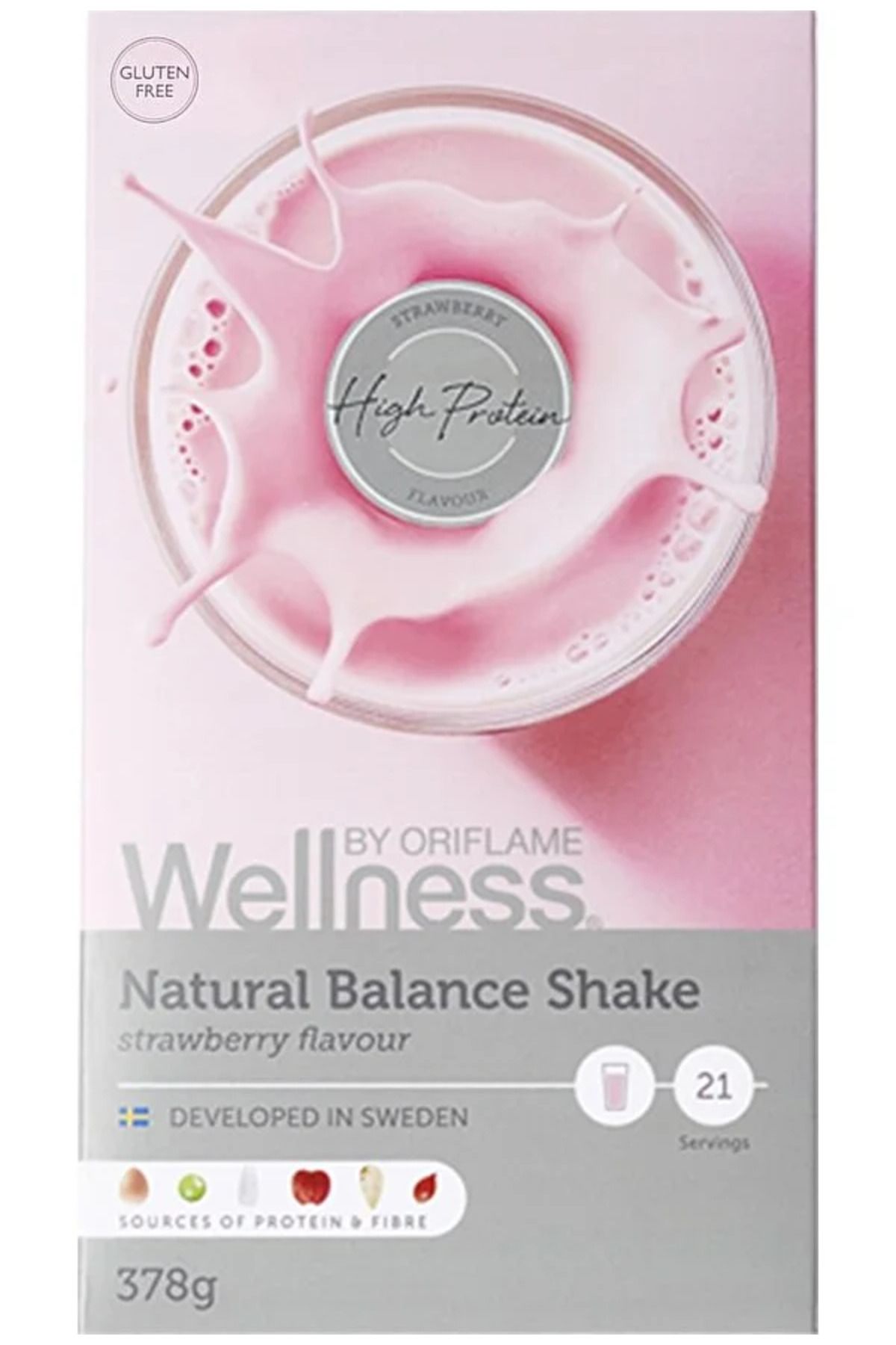 Oriflame Wellness By Natural Balance Shake Çilek Aromalı İçecek Tozu