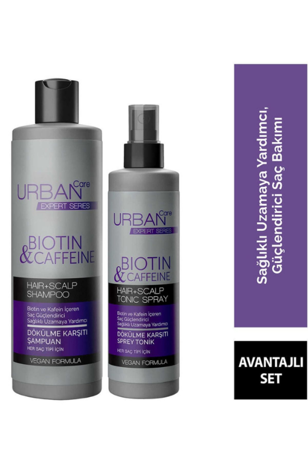 Urban Care Expert Biotin & Caffeine Saç Dökülmesine Karşı Şampuan 350 ml + Tonik 200 ml
