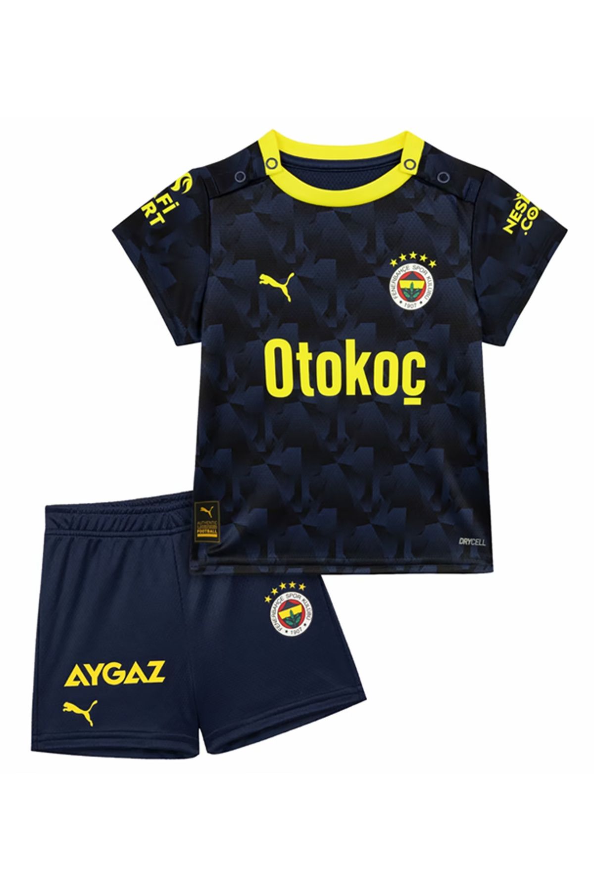 Puma Mavi Erkek Çocuk Bisiklet Yaka Kısa Kollu Düz Forma 77201820 FSK 3rd Babykit