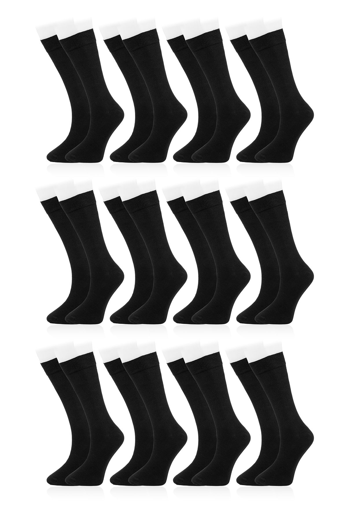 Line Smart 12'li Erkek Karışık Renk Pamuklu Yüksek Kaliteli Yumuşak Dayanıklı Soket Çorap