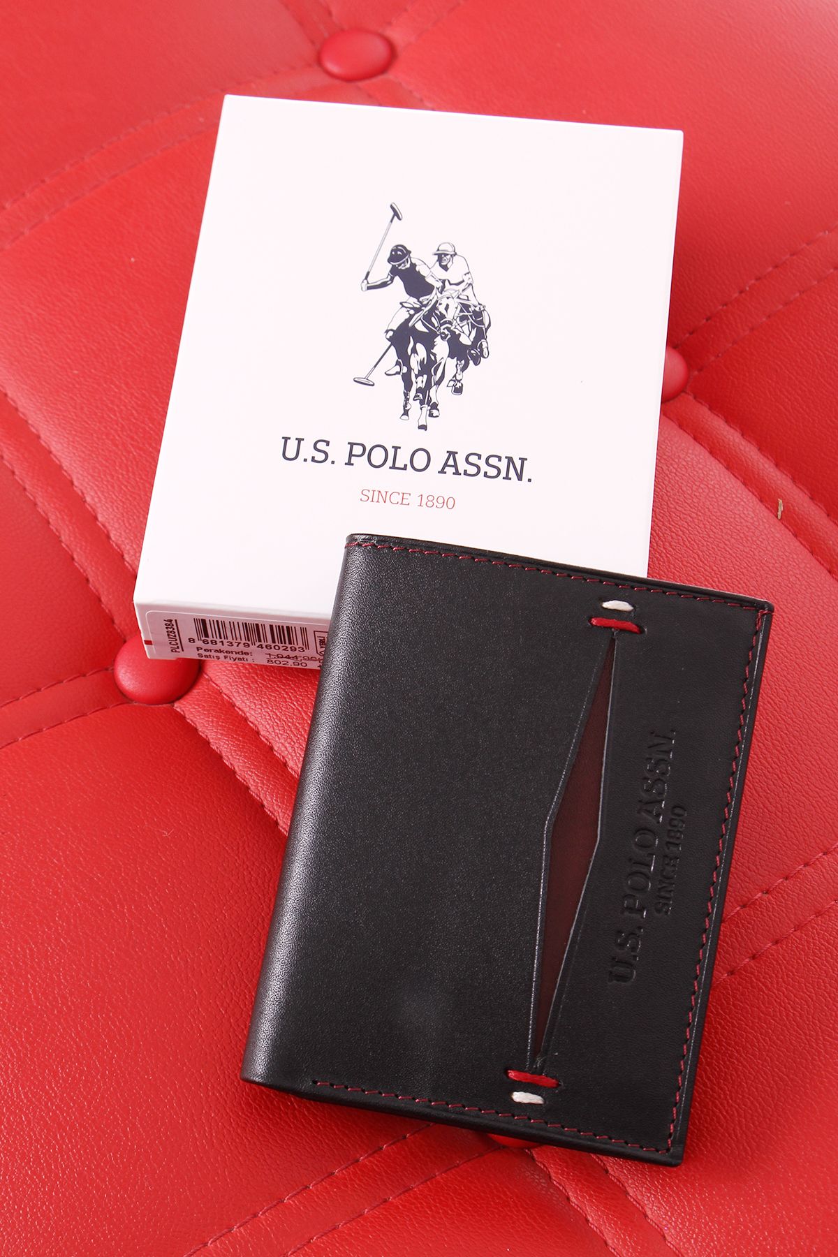 U.S. Polo Assn. U.S. POLO ASSN 8384 HAKİKİ DERİ CÜZDAN KARTLIK SİYAH