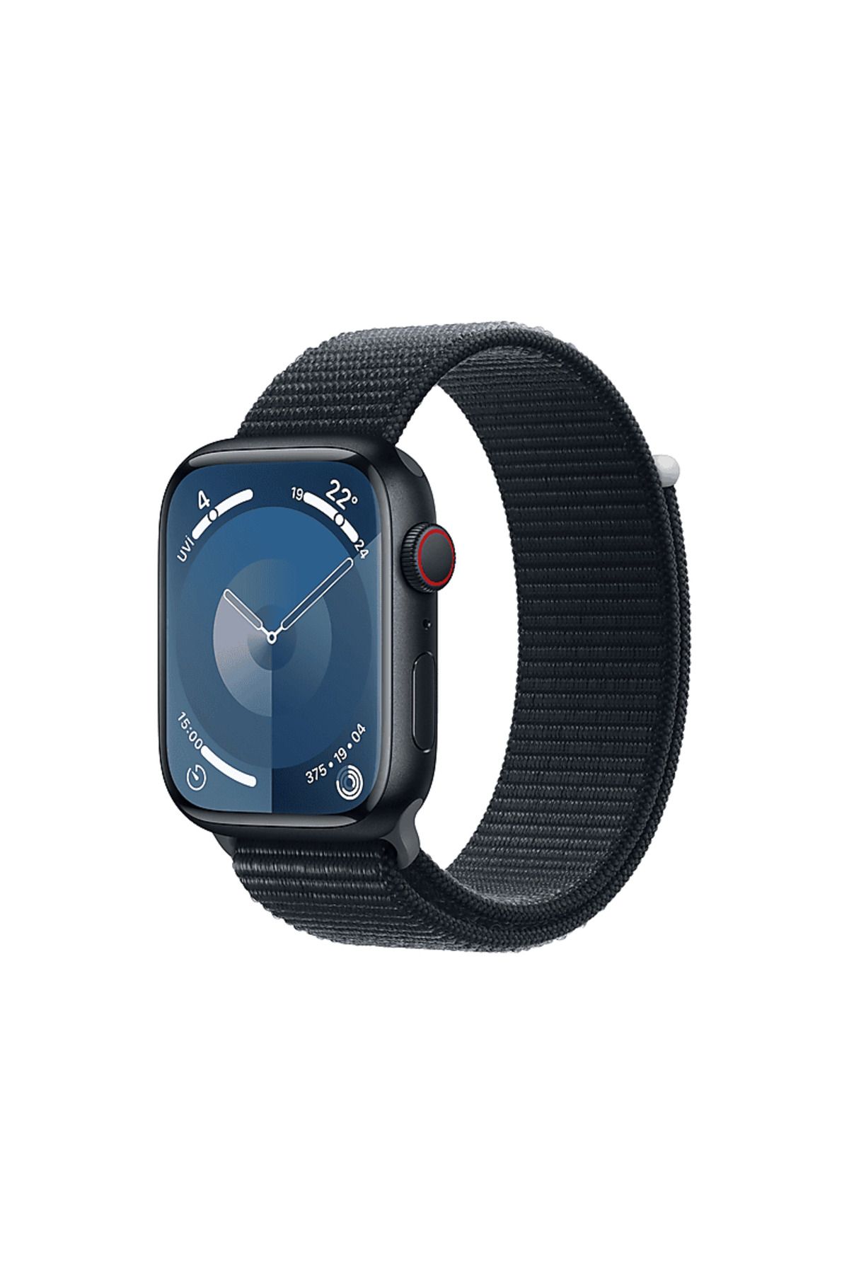 Apple Watch Series 9 GPS + Cellular MRMF3TU/A 45 mm Gece Yarısı Alüminyum Kasa ve Gece Yarısı Spor Loop