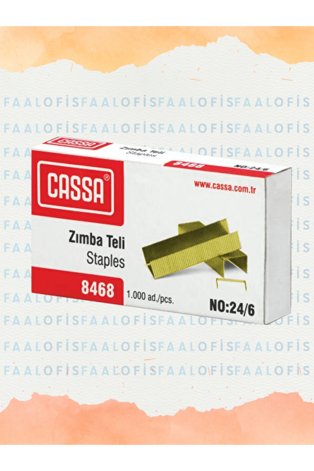 Cassa Zımba Teli 24/6 1000X10 Adet Gold Nikel Kararmayan Dayanıklı Malzeme