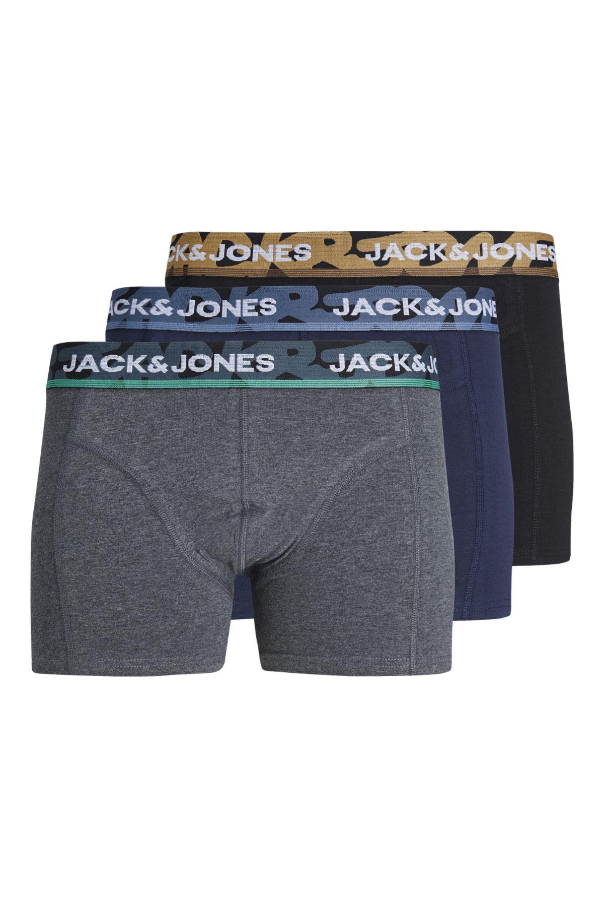 Jack & Jones 3'lü Logolu Boxer Paketi - Çocuk