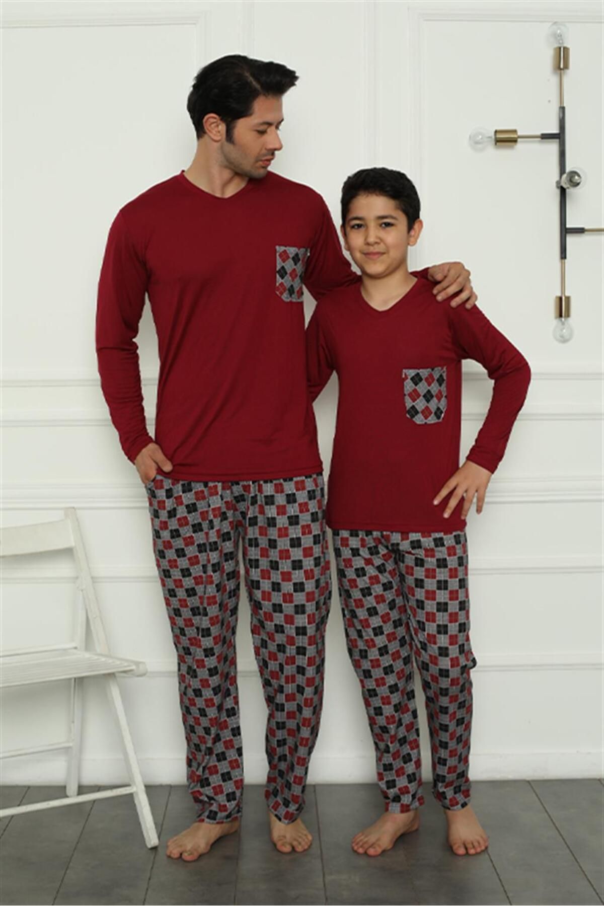 Akbeniz Baba Oğul Aile Pijama Takım Ayrı Ayrı Satılır Fiyatları Farklıdır 50108