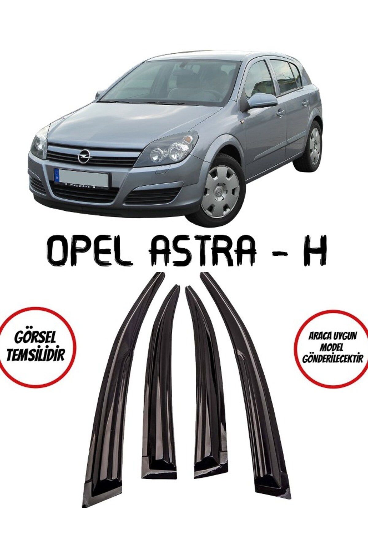 BALP Opel Astra H Cam Rüzgarlığı 4lü