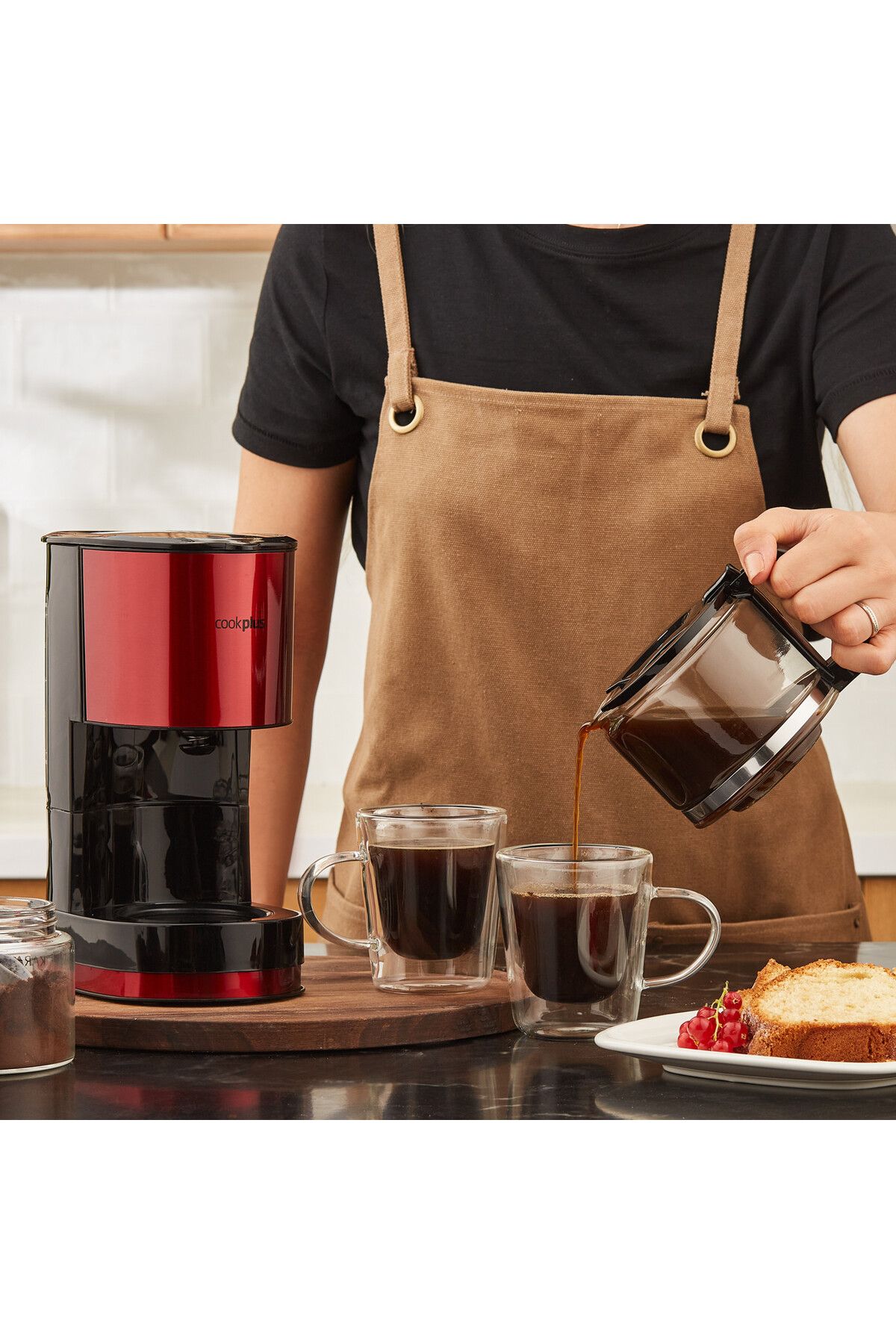 Cookplus Keyf Filtre Kahve Makinesi Red