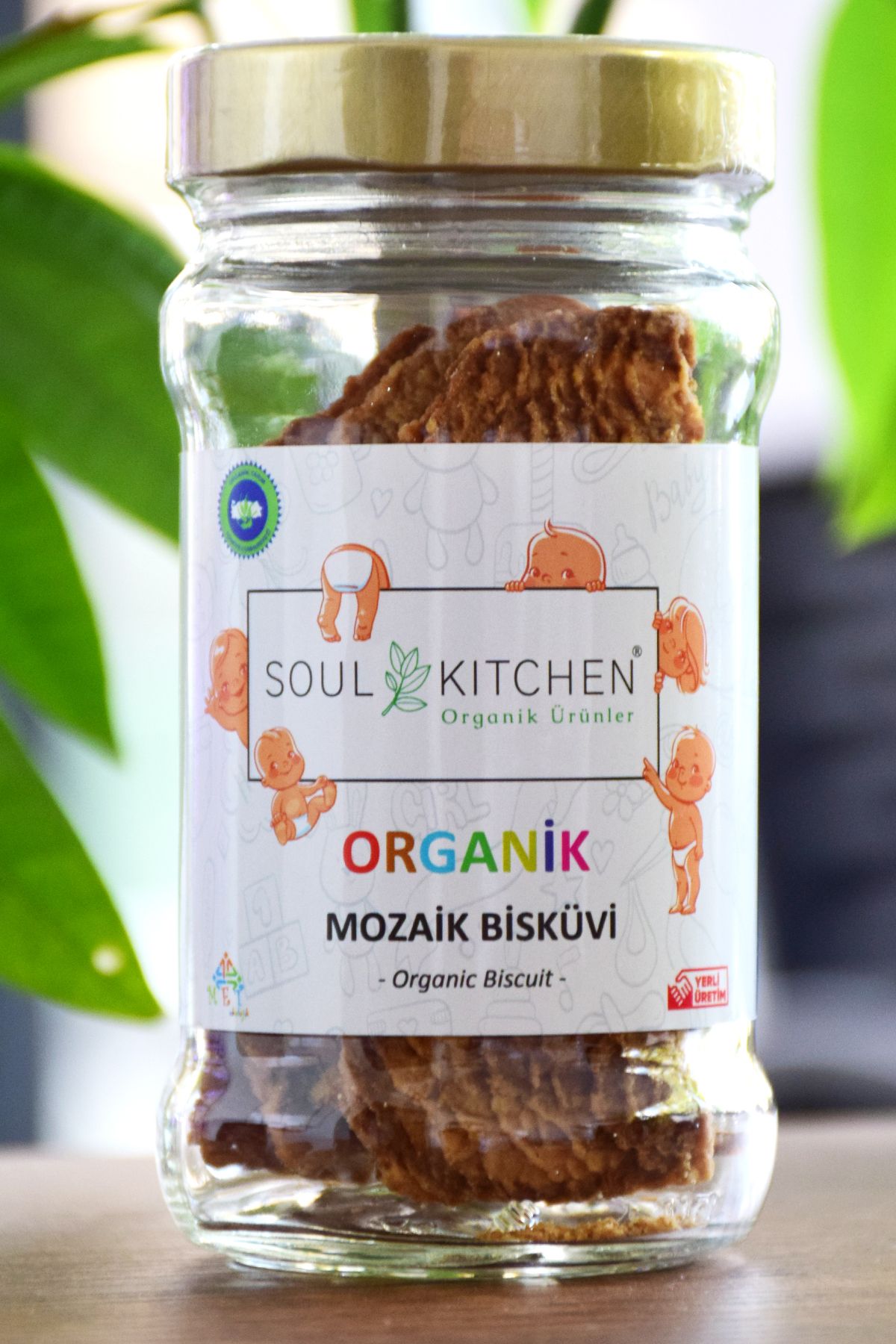 Soul Kitchen Organik Ürünler Organik Mozaik Bebek Bisküvisi 80gr