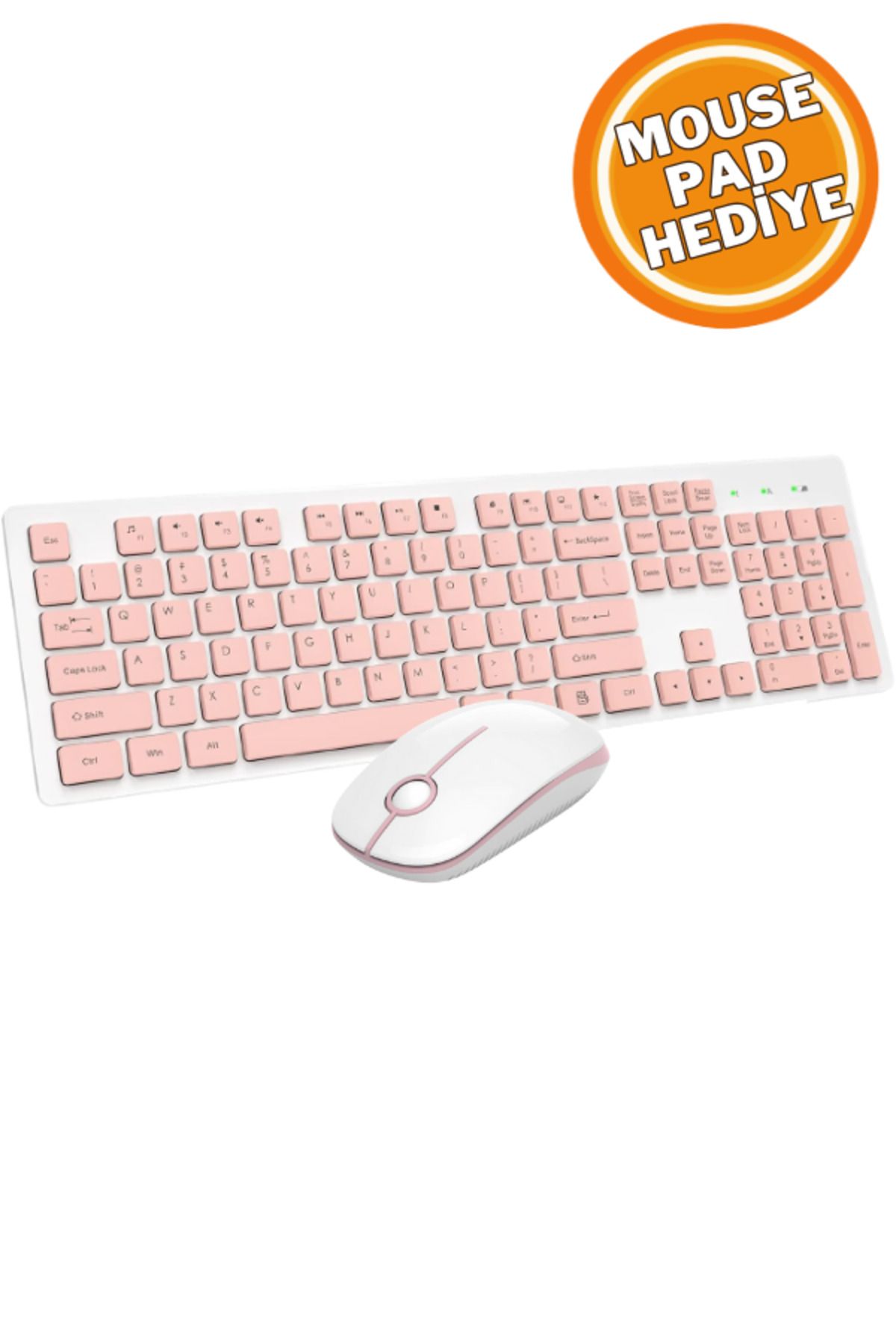 Polygold Slim Klavye Mouse Set Mouse Pad Hediye