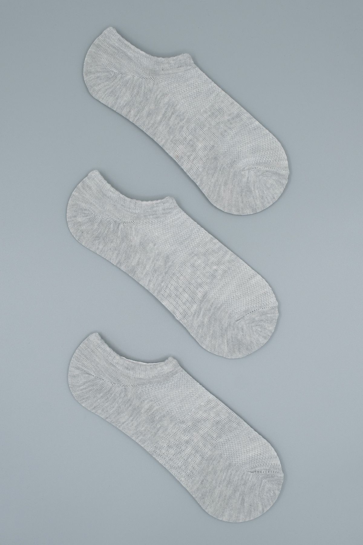 HİTRA Hitra Tekstil 3'lü Sneakers Patik Görünmez Çorap
