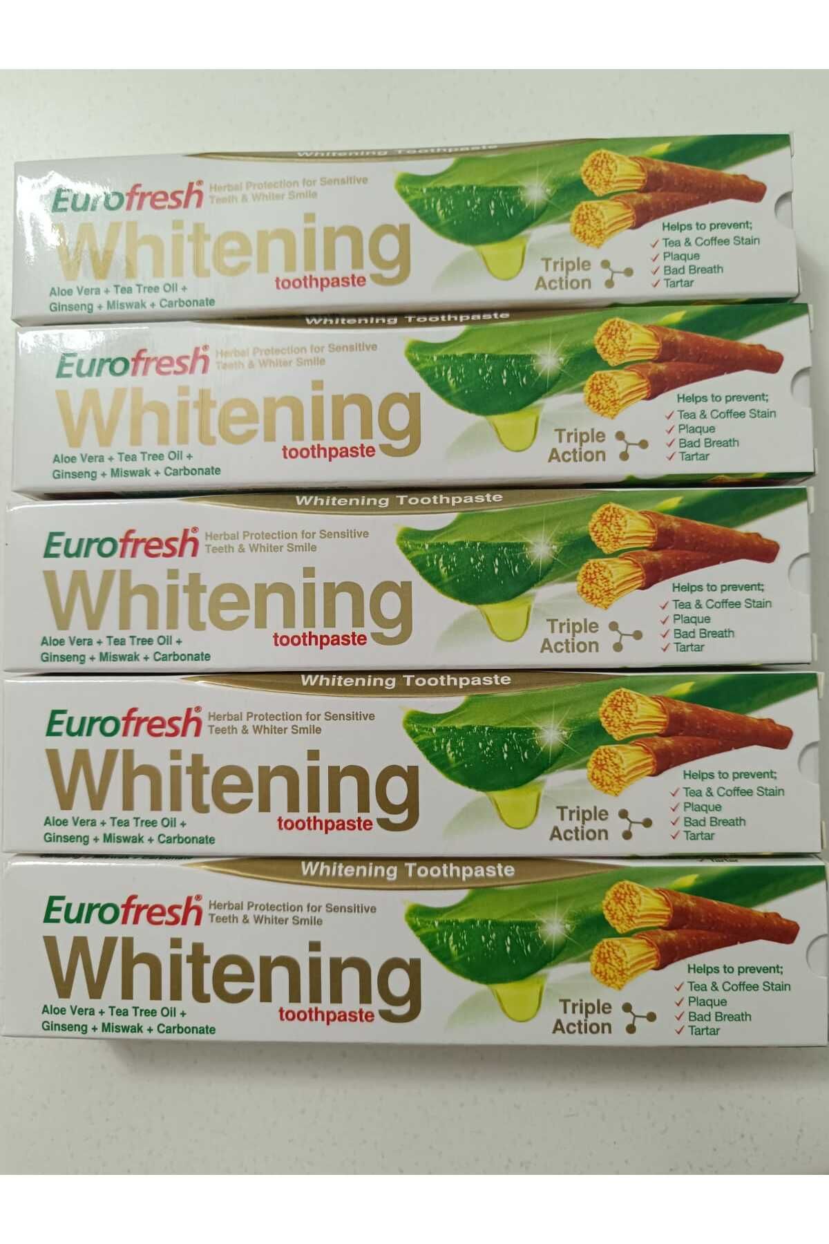 Farmasi Eurofresh Misvaklı Beyazlatıcı Diş Macunu 5'li 50 gr