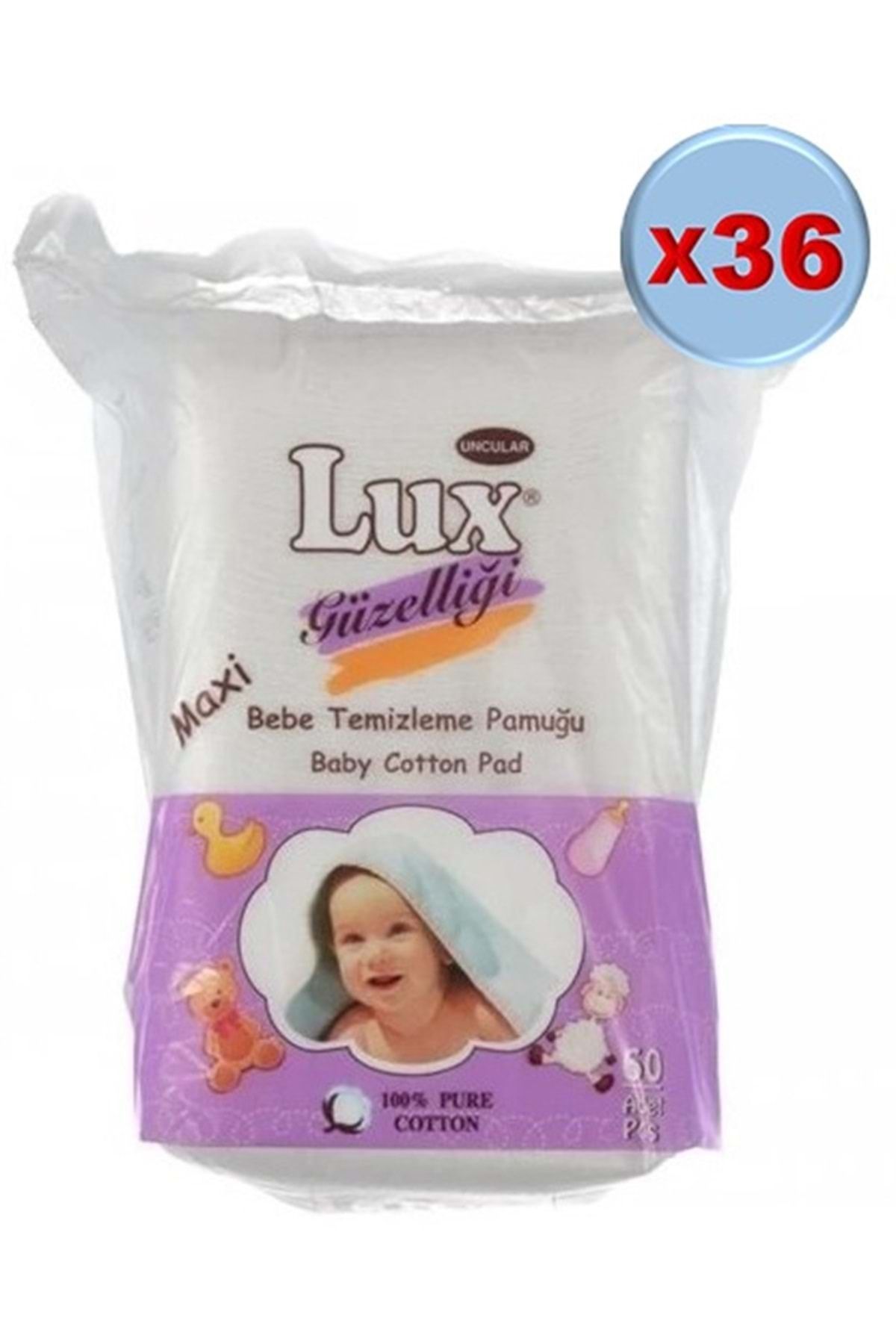 LUX Lüx Bebek Temizleme Pamuğu 2160 Adet (36pk*60)