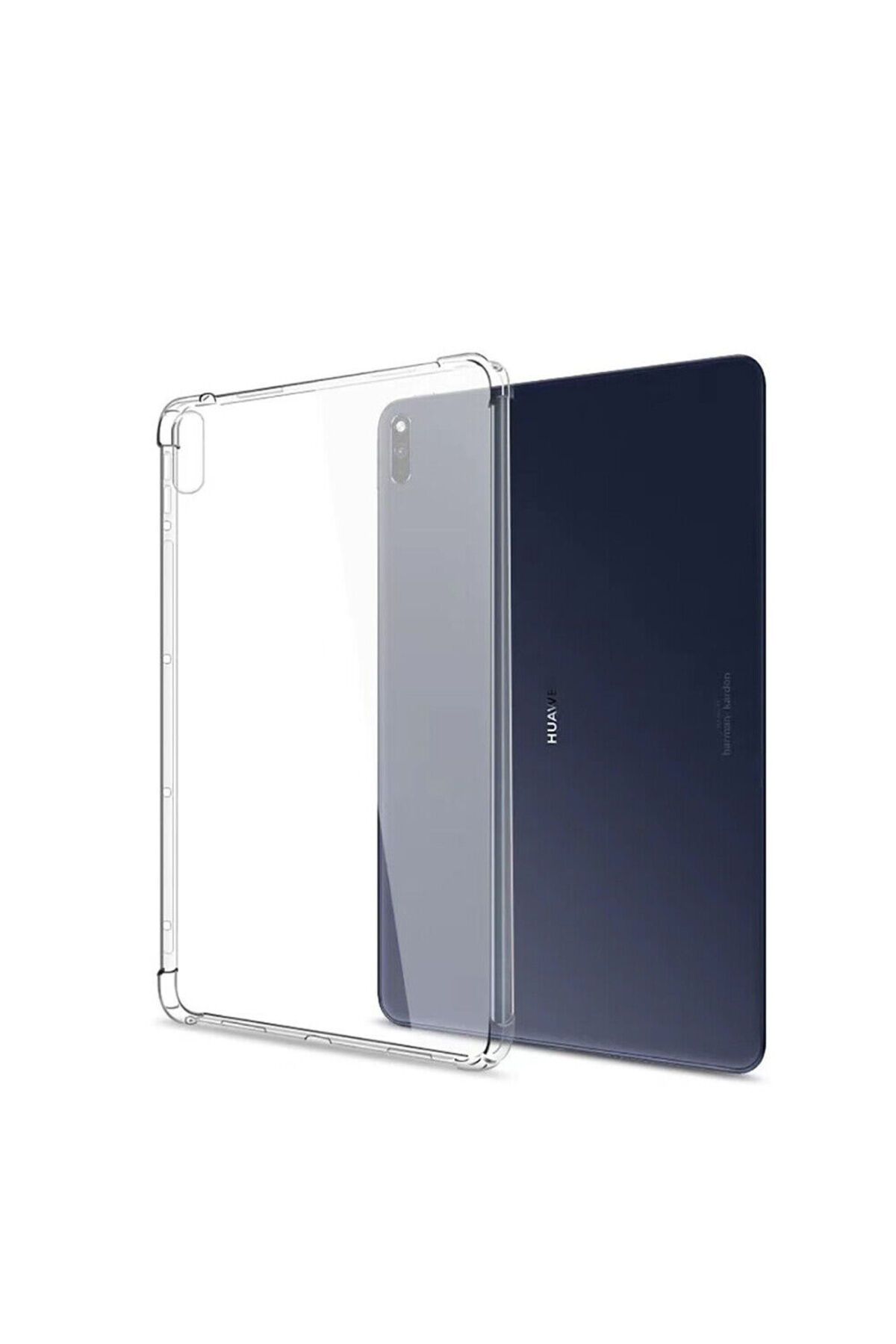 Nezih Case Huawei T3 Uyumlu Köşe Korumalı Nitro Antişok Şeffaf Tablet Kılıfı