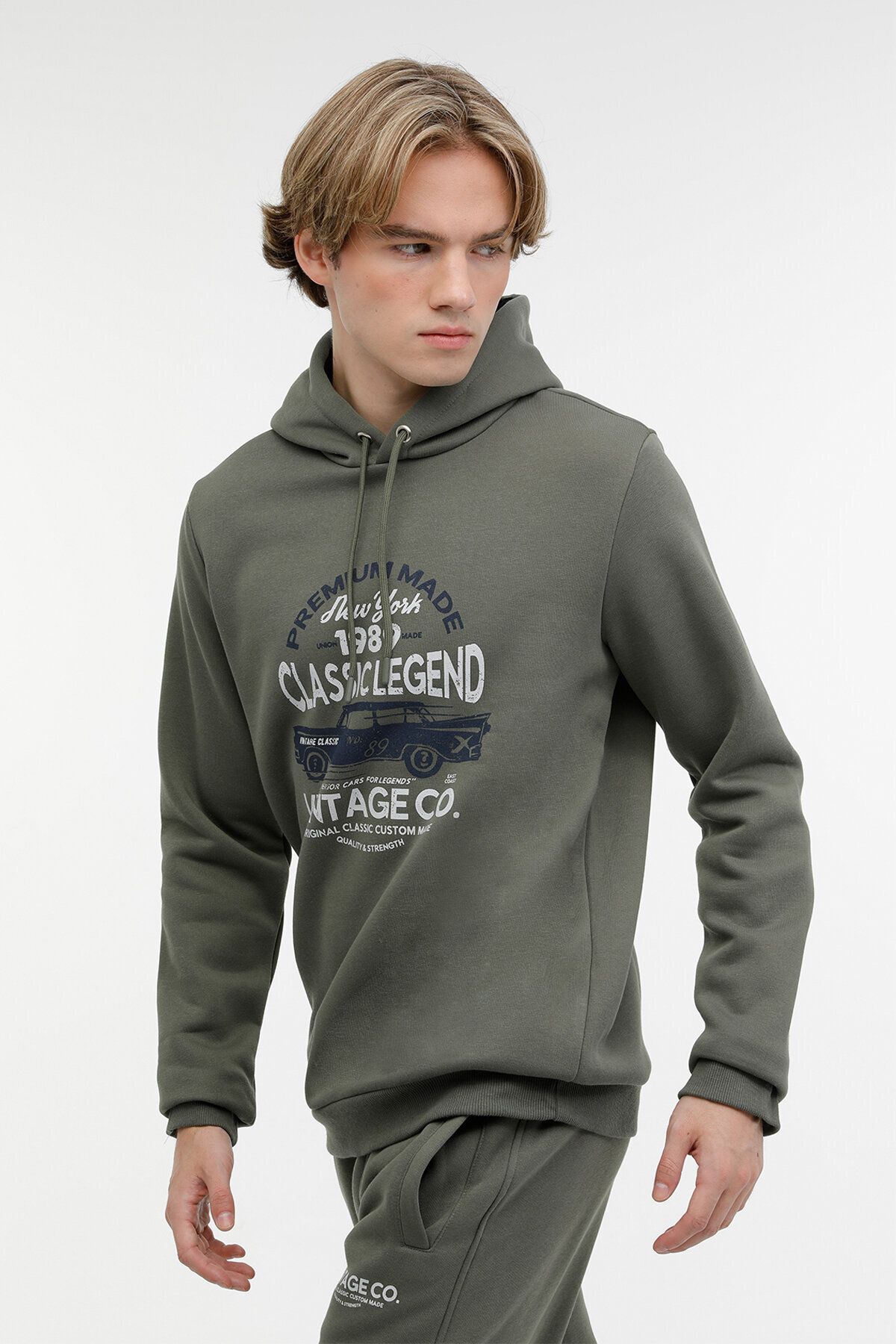 Kinetix ME PERCY-B 17ED08 3PR Haki Erkek Sweatshirt