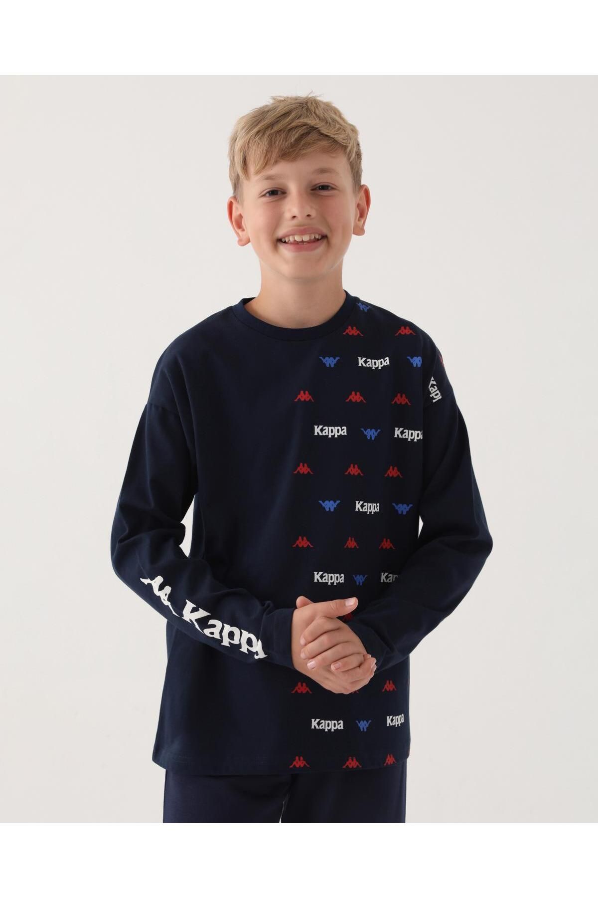 Kappa Authentic Amari Erkek Çocuk Mavi Sweatshirt