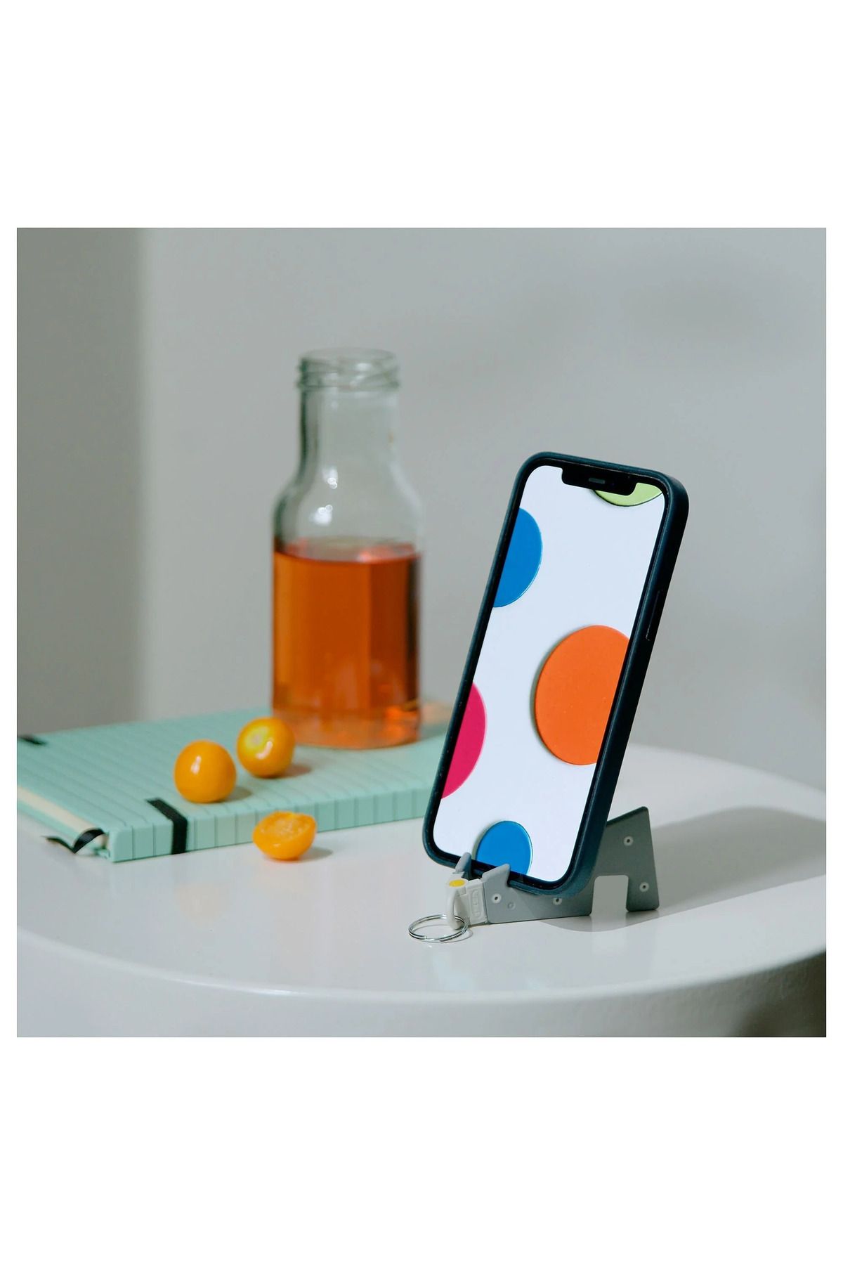 IKEA Yuppienalle Gri Telefon/Tablet Standı-Anahtarlık 8x4 cm