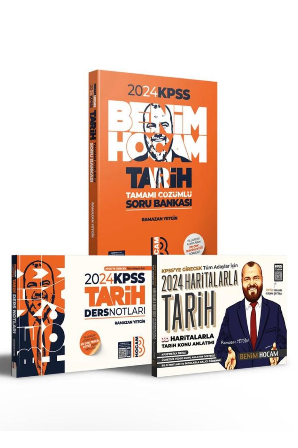 Benim Hocam Yayınları 2024 KPSS Tarih 3'lü Set Benim Hocam Yayınları & CAPRİCE B112 TÜKENMEZ KALEM HEDİYE