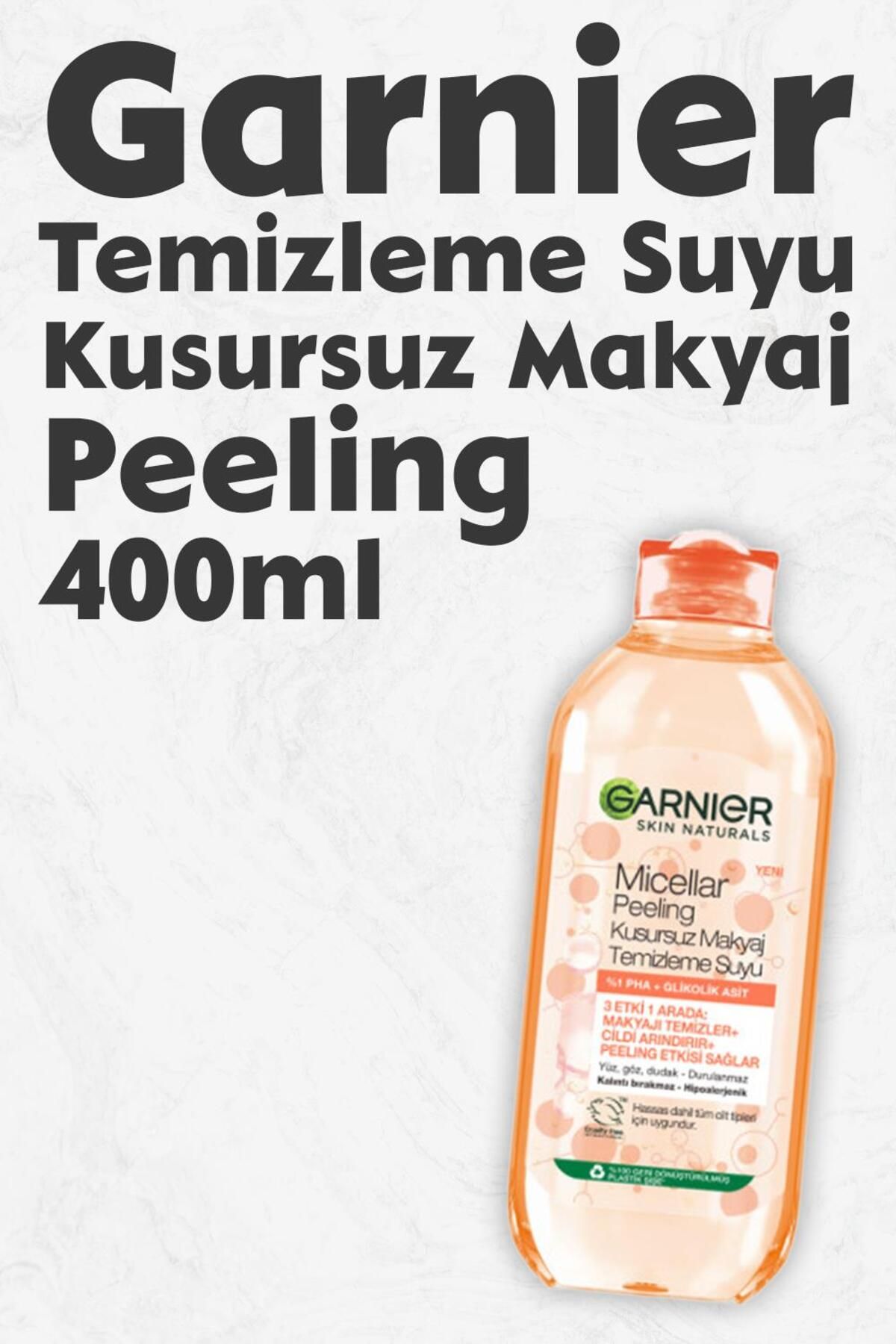 Garnier Micellar Kusursuz Makyaj Temizleme Suyu Peeling 400 ml