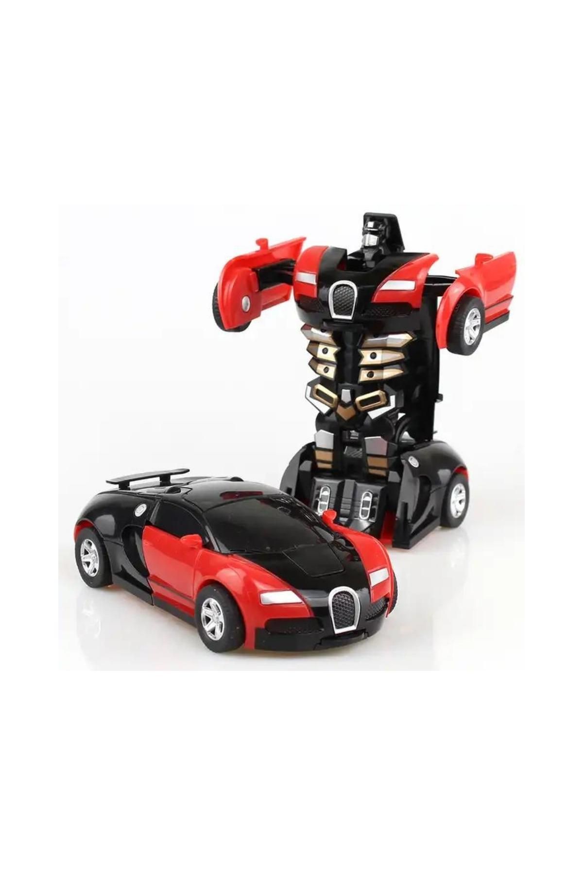 layfhex Transformers Oyuncak Araba Bumblebee Robota Dönüşebilen Kırmızı